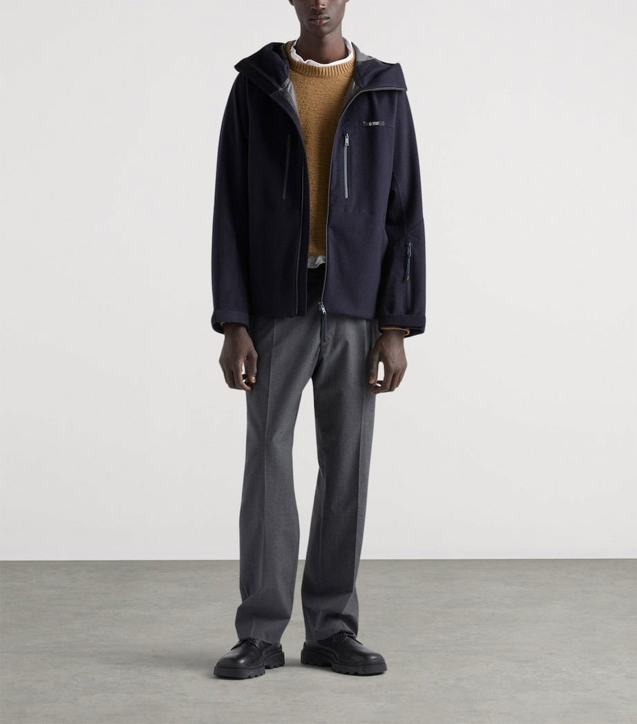 Prada Cashmere-Blend Hooded Jacket - image 2
