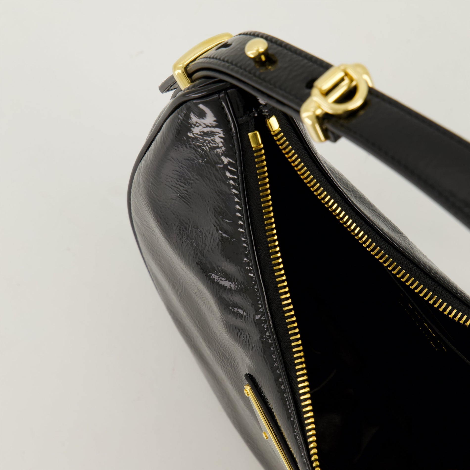 Prada Patent Leather Shoulder Bag (Black) - image 4