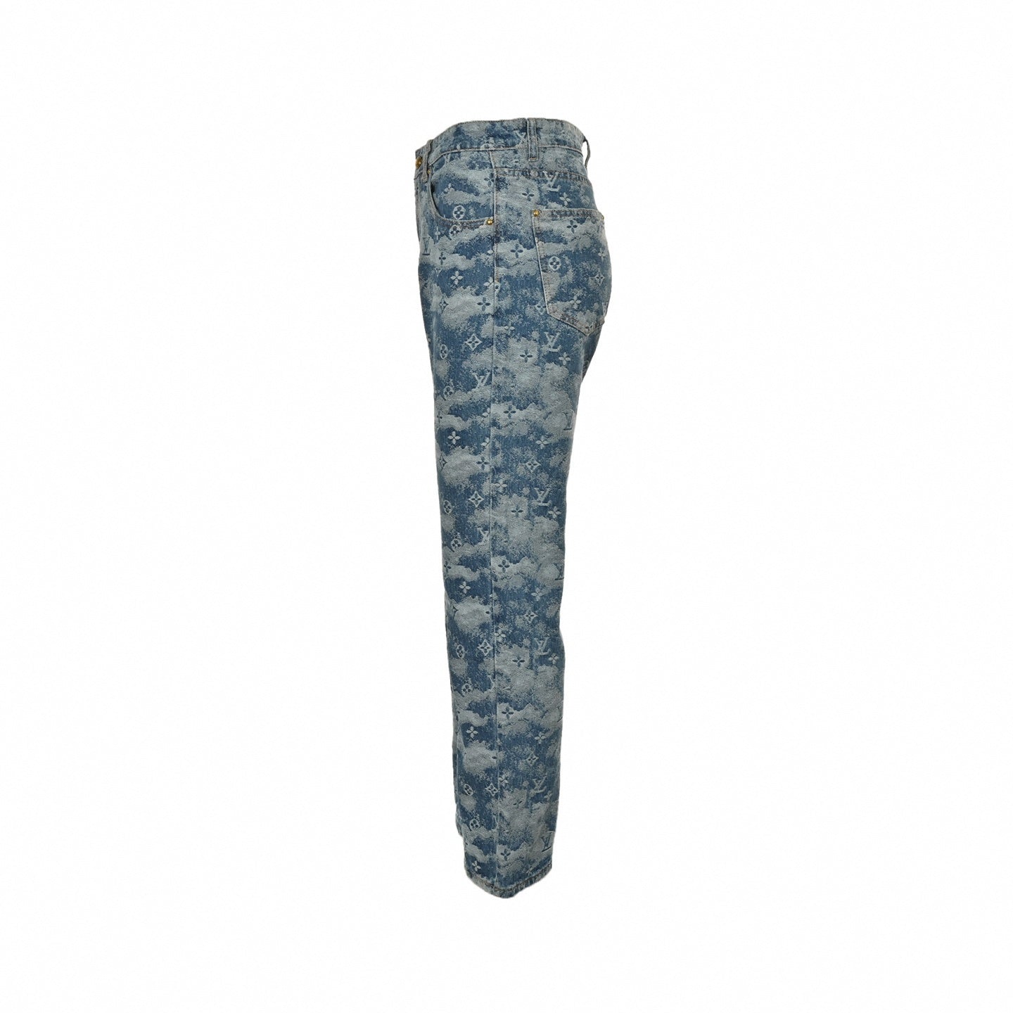 Louis Vuitton Cloud Monogram Blue Denim Jeans - image 3