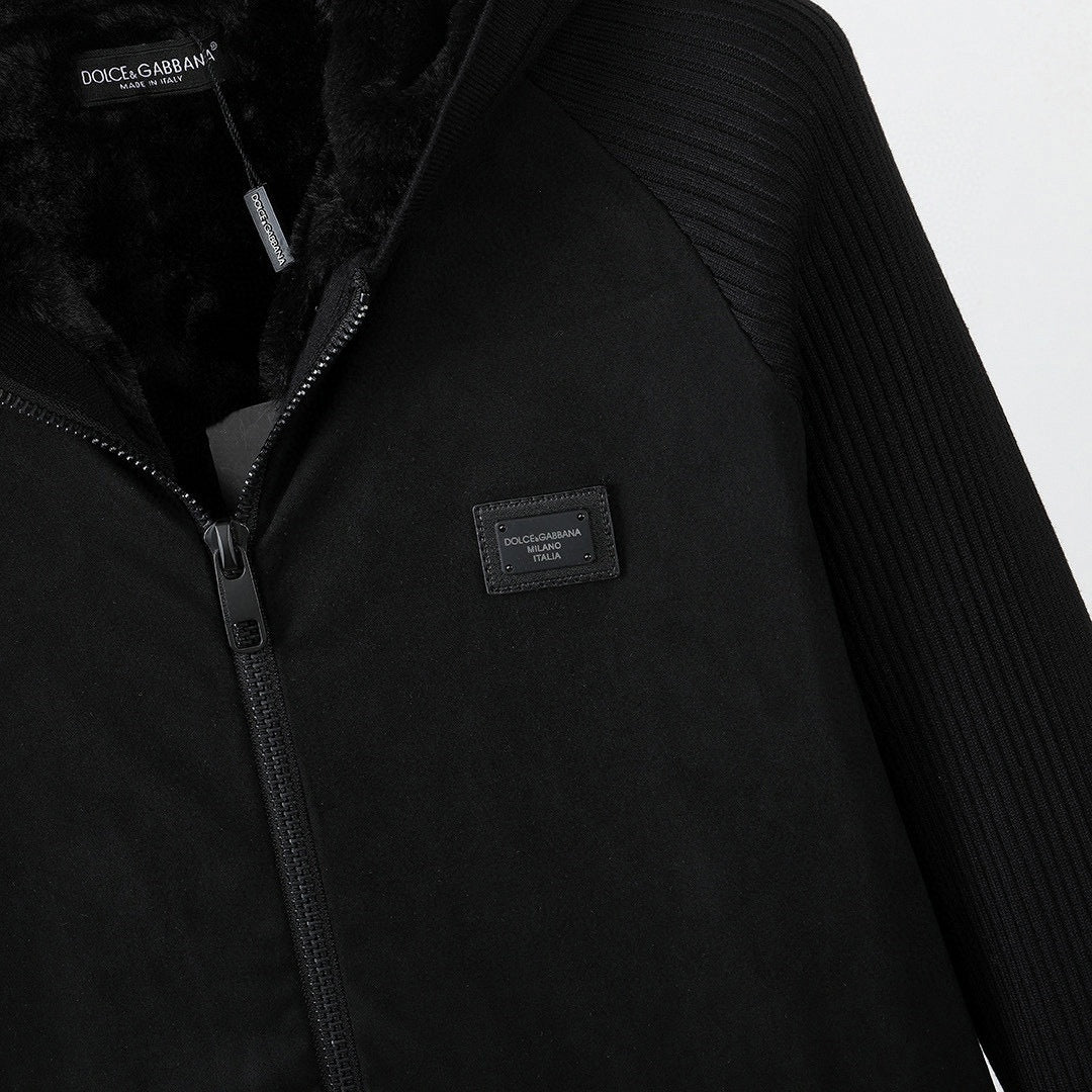 Dolce & Gabbana Faux-Fur Lined Hooded Zip Jacket - image 3