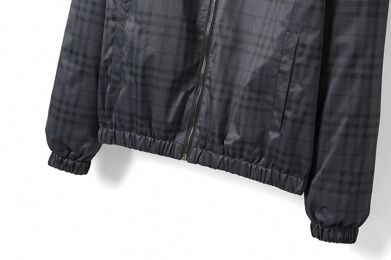 Burberry Charcoal Check Hooded Jacket - image 6