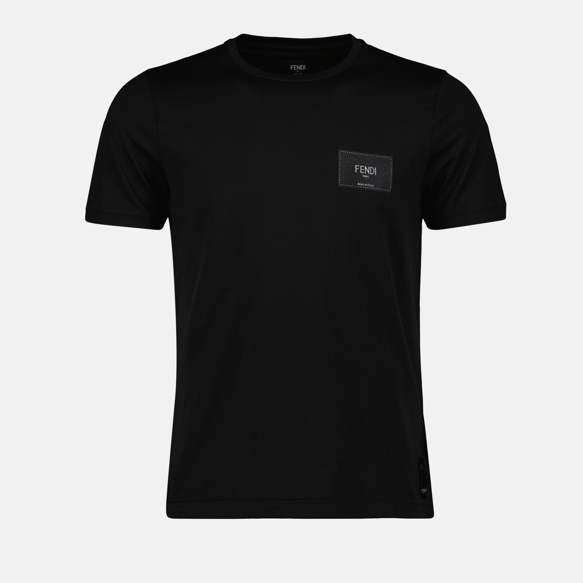 Fendi Roma Logo Cotton T-Shirt
