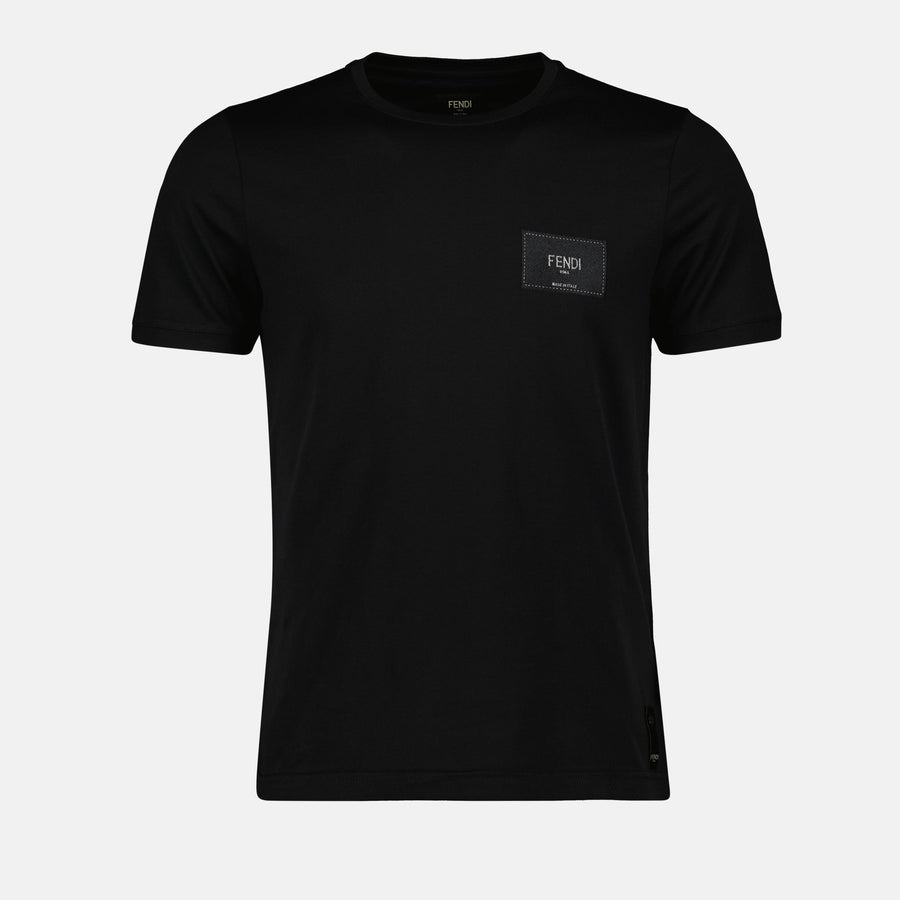 Fendi Roma Logo Cotton T-Shirt