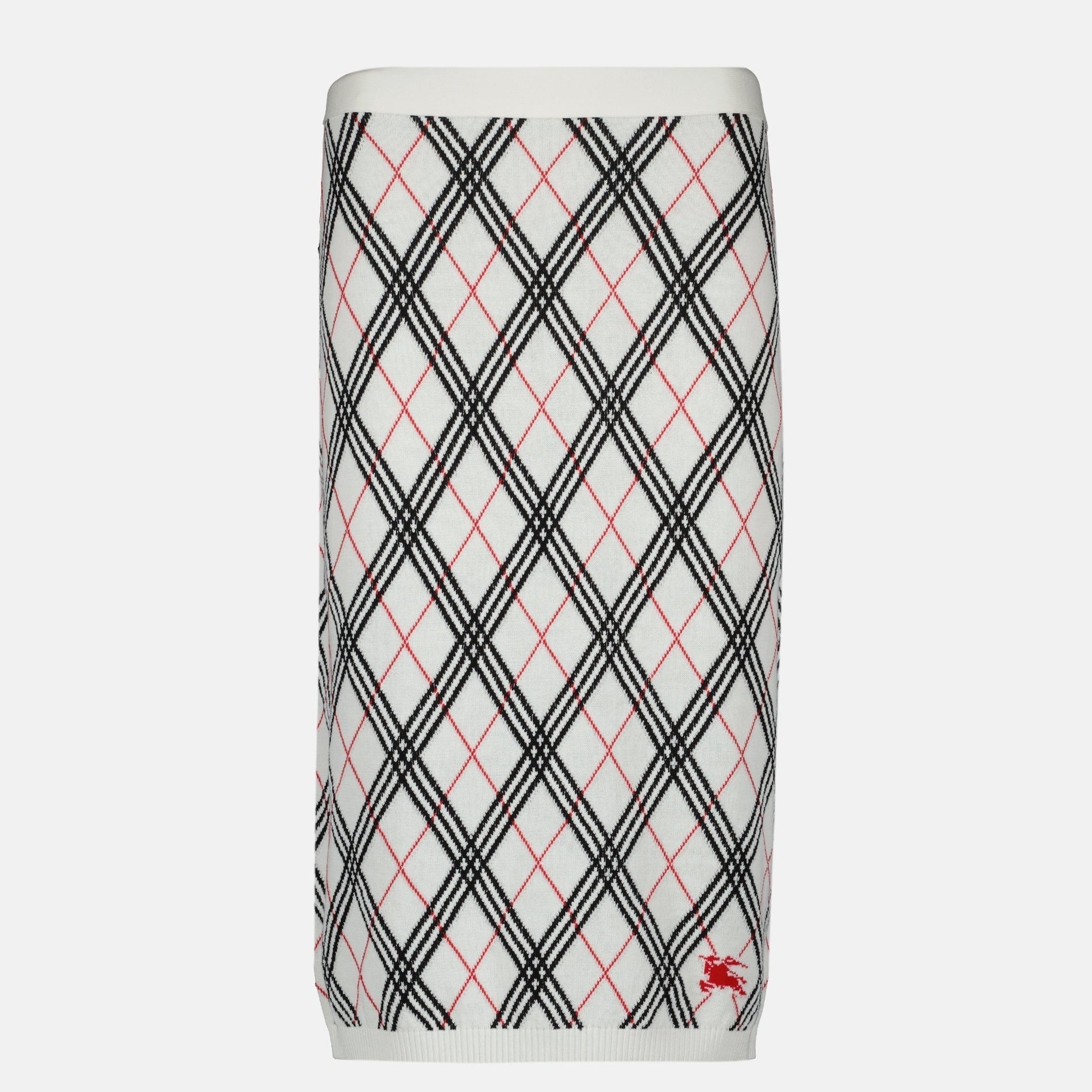 Burberry Midi Check Skirt