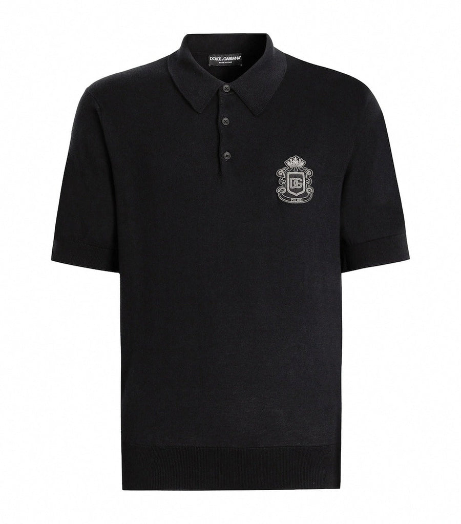 Dolce & Gabbana Cotton Crest Polo Shirt