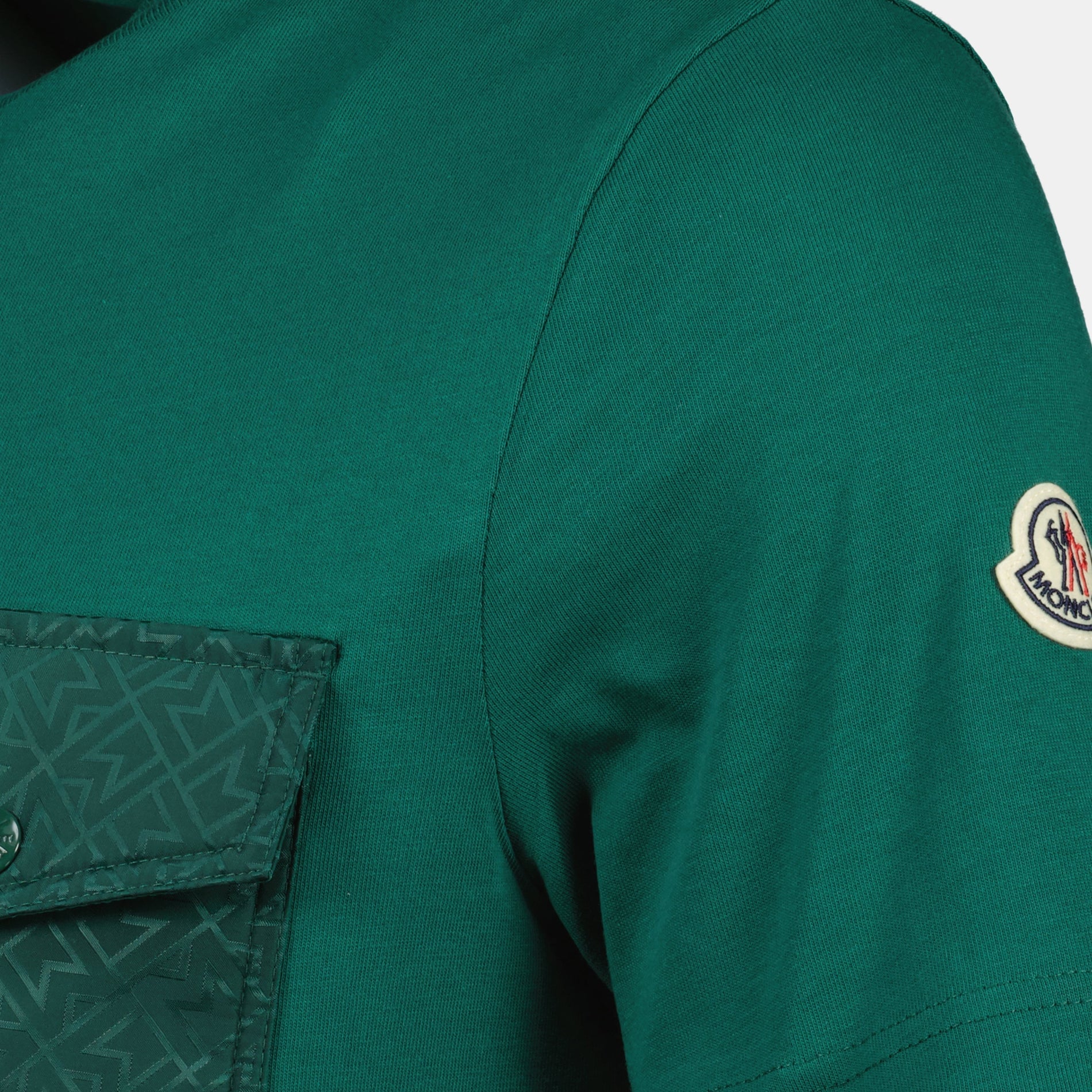 Moncler Green Monogram Pocket T-Shirt - image 5