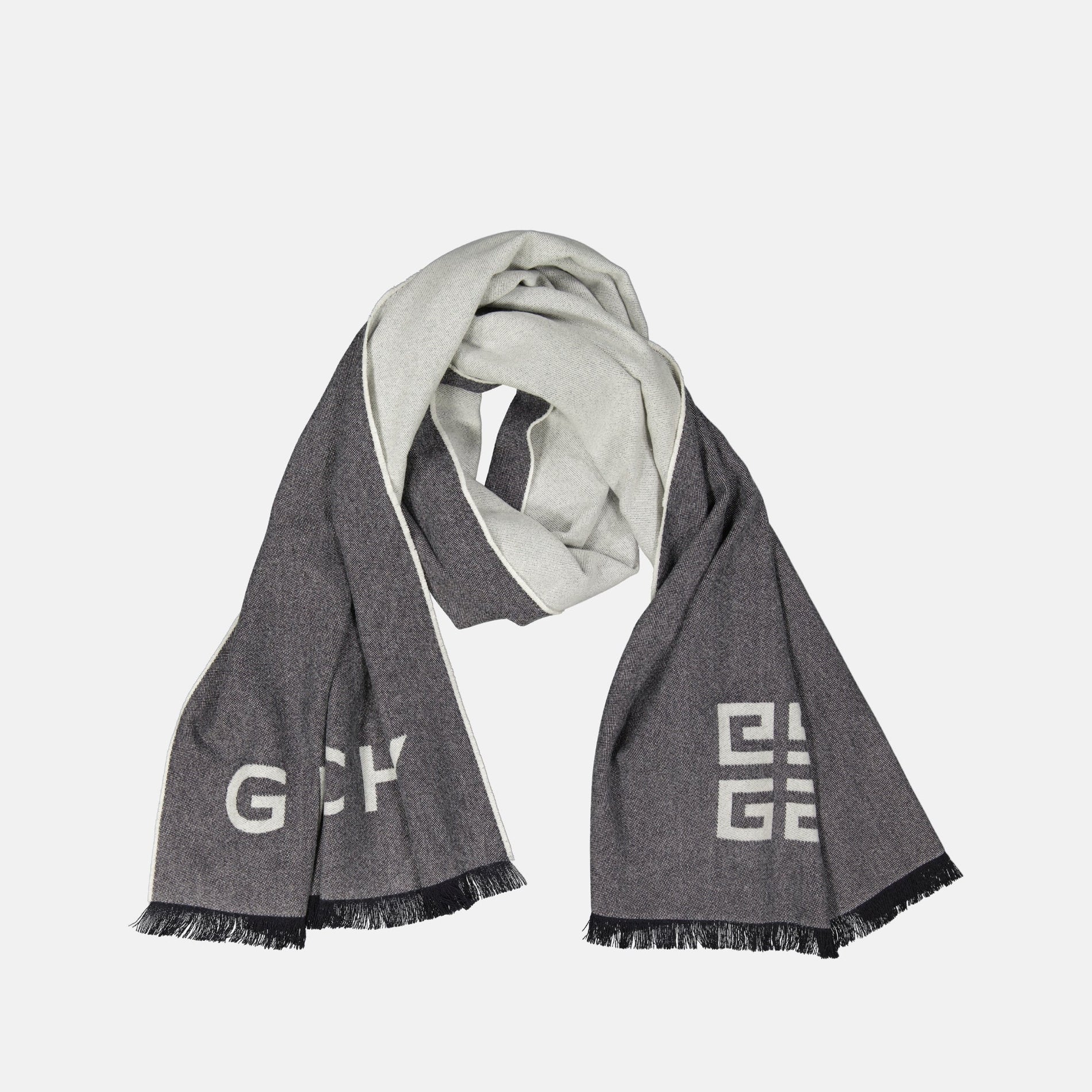 Givenchy Logo Scarf – Grey - image 3