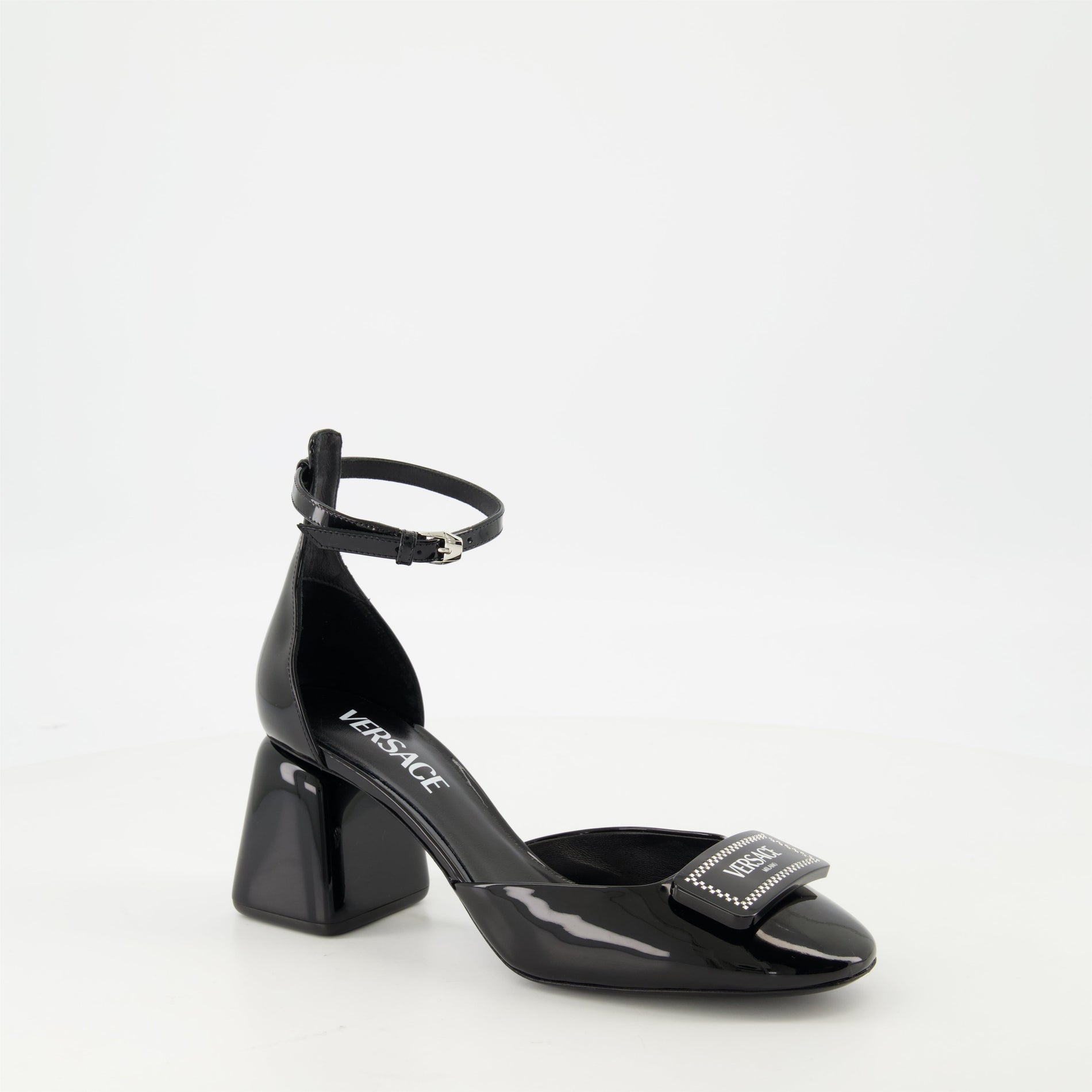 Versace Ankle-Strap Block Heel Sandals - image 2