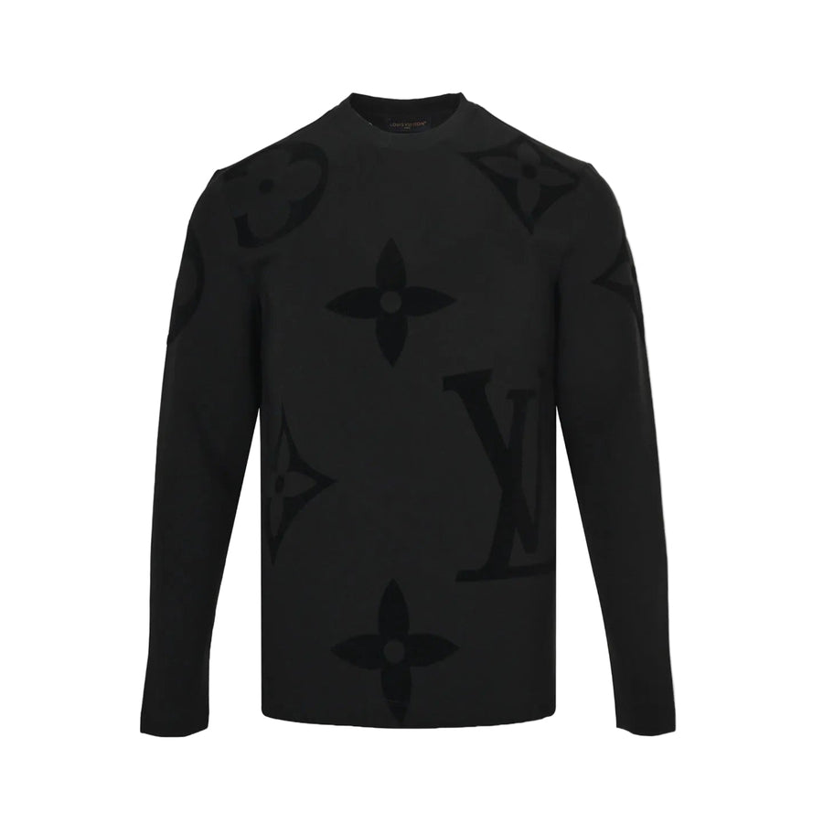 Louis Vuitton LV Monogram Long-Sleeved Cotton Crewneck