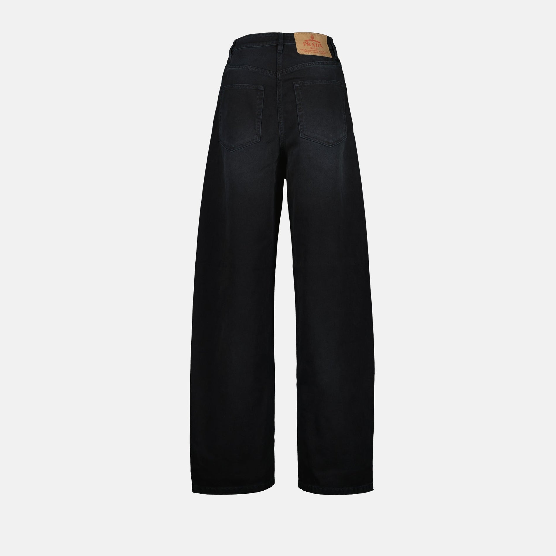 Prada Wide-Leg Dark Wash Denim Jeans - image 2