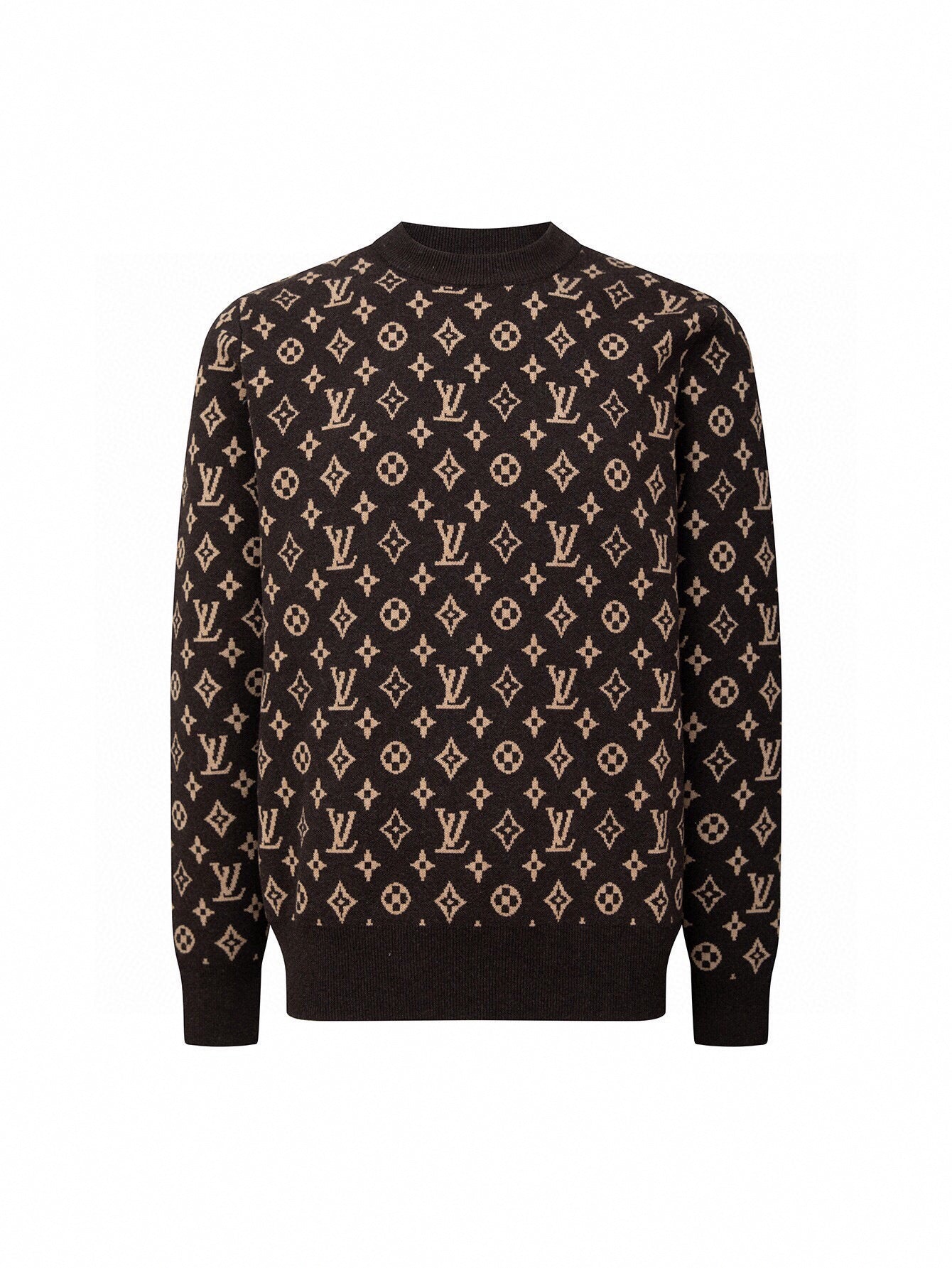 Louis Vuitton Monogram Signature Wool Jumper - Brown