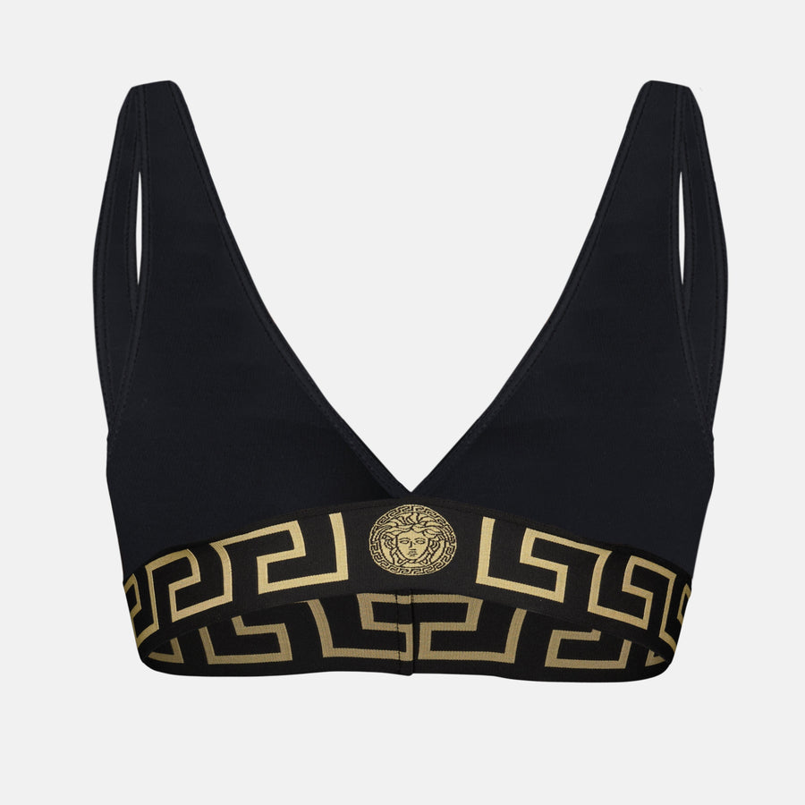 Versace Greca Border Bikini Top
