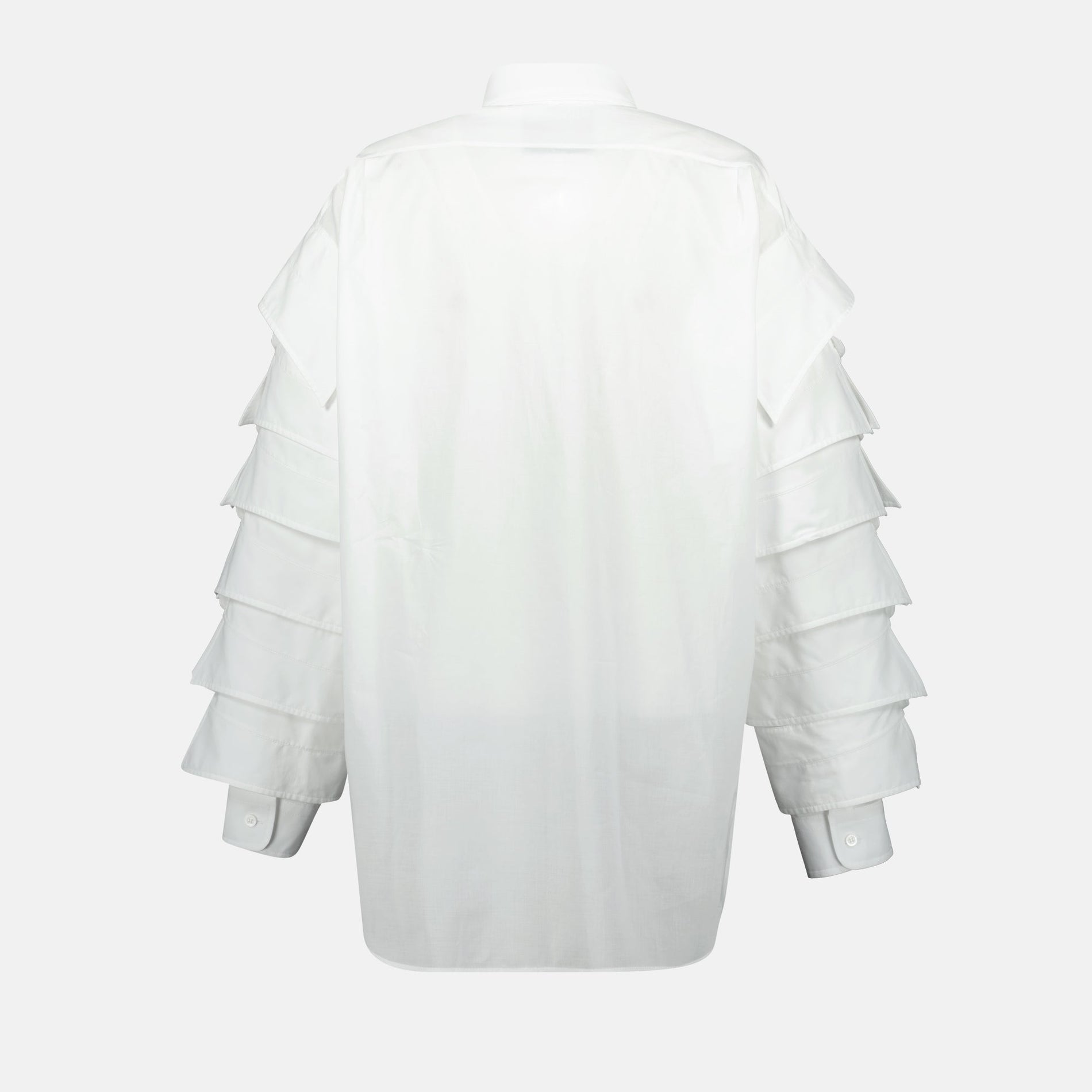 Moschino Ruffle-Sleeve Cotton Shirt - image 2