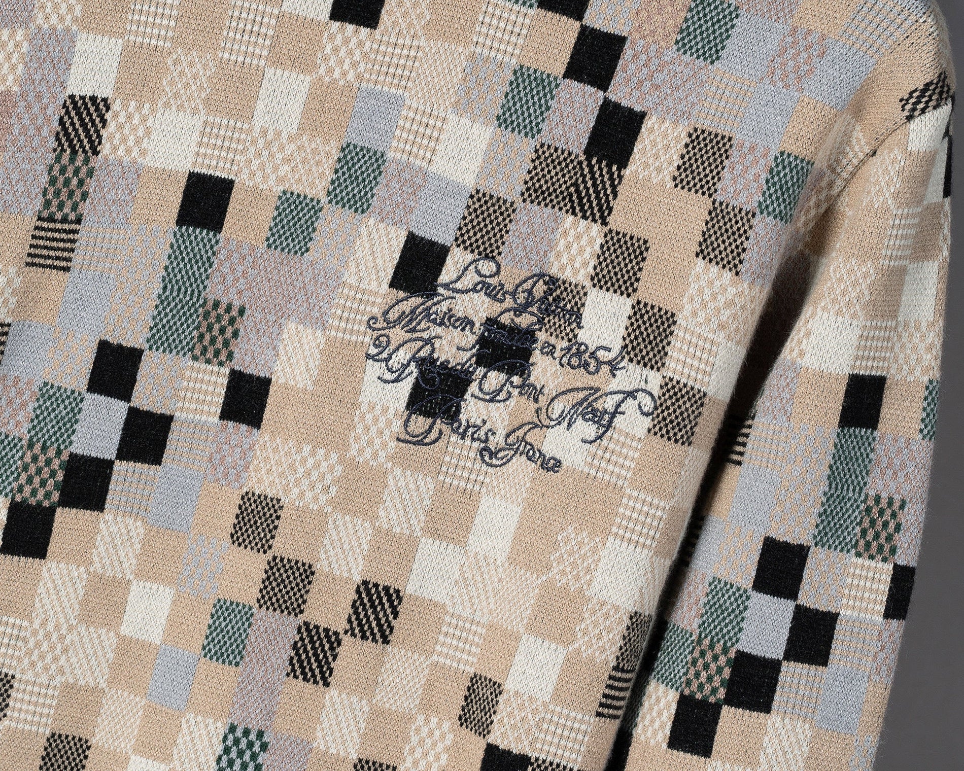Louis Vuitton Pixel Mosaic Knit Crewneck Sweater - image 3