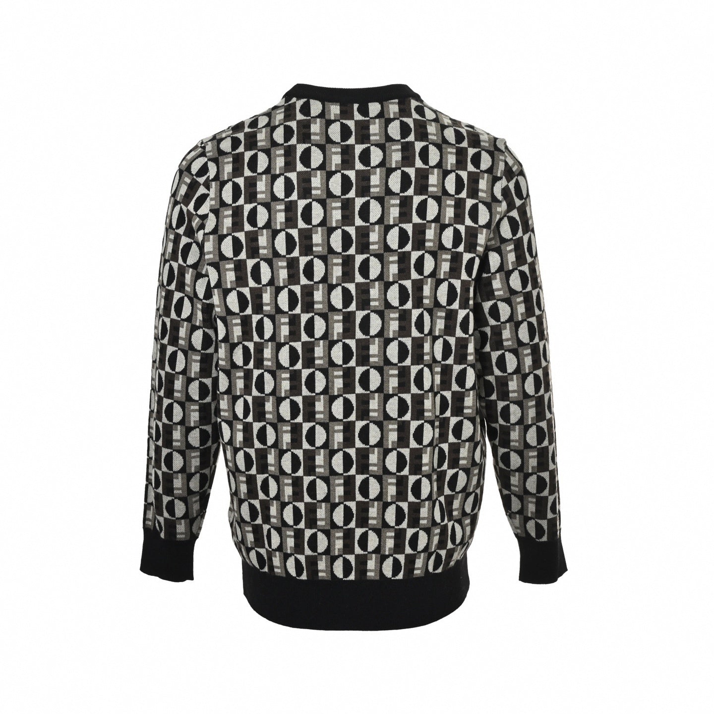 Fendi Graphic Jacquard Knit Crewneck - image 2
