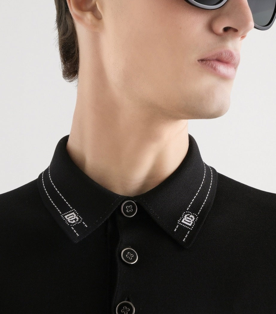 Dolce & Gabbana Silk Backstitched Polo Shirt - image 2