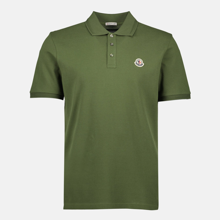 Moncler Olive Green Polo Shirt