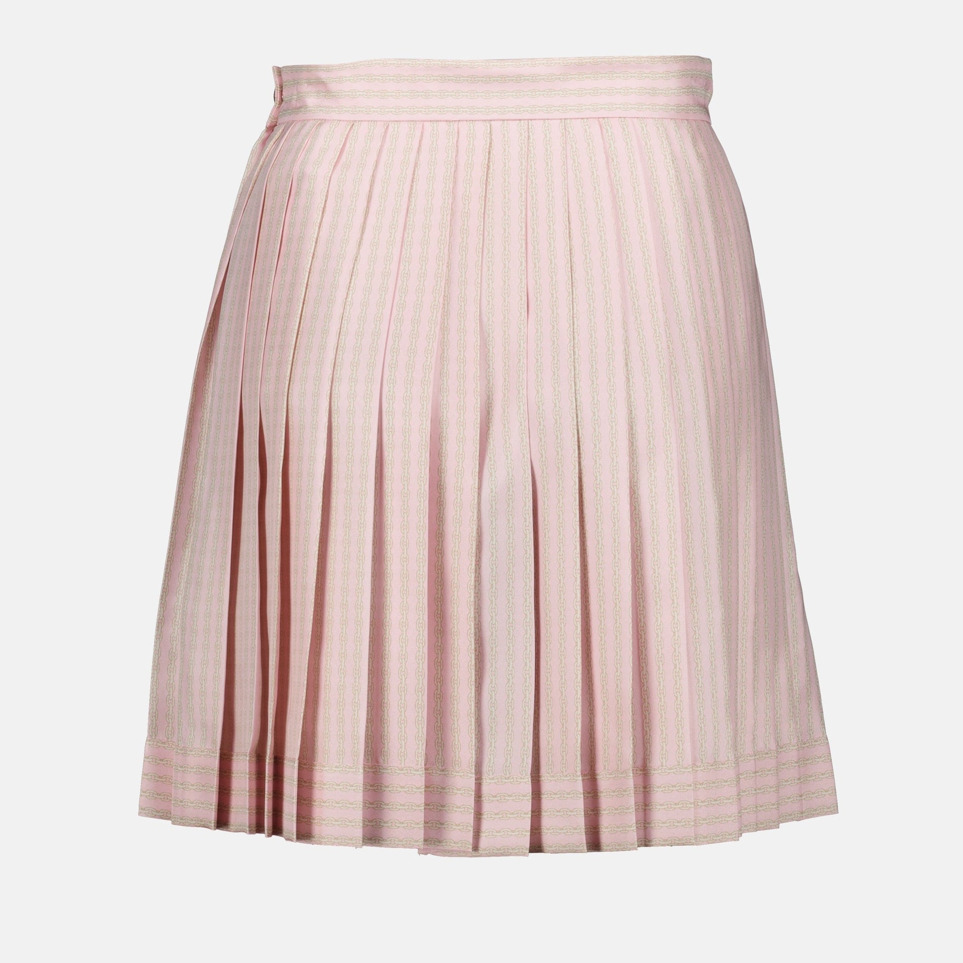 Versace Pleated Silk Skirt - image 4
