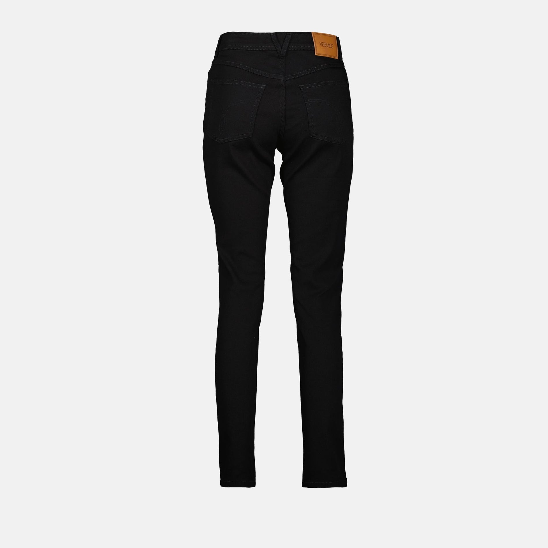 Versace Embellished Skinny Denim Jeans - image 4