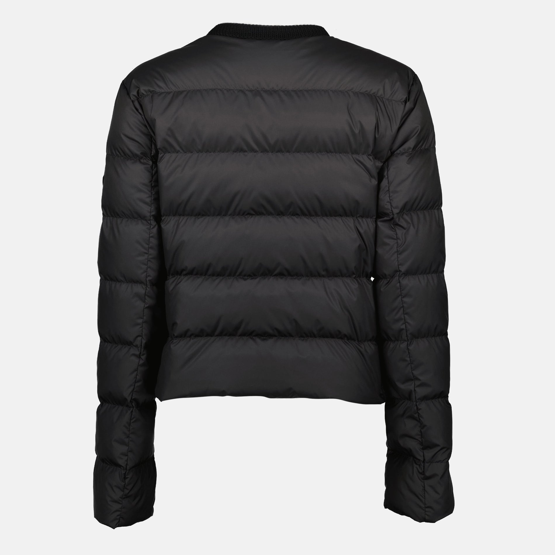 Moncler Cropped Down Jacket with Gold Zip - image 2