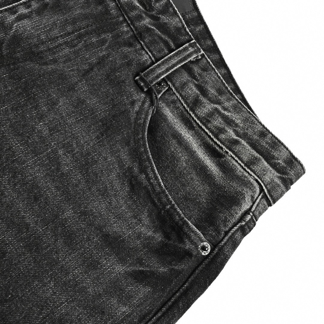 Prada Men's Faded Black Slim-Fit Denim Jeans - image 5