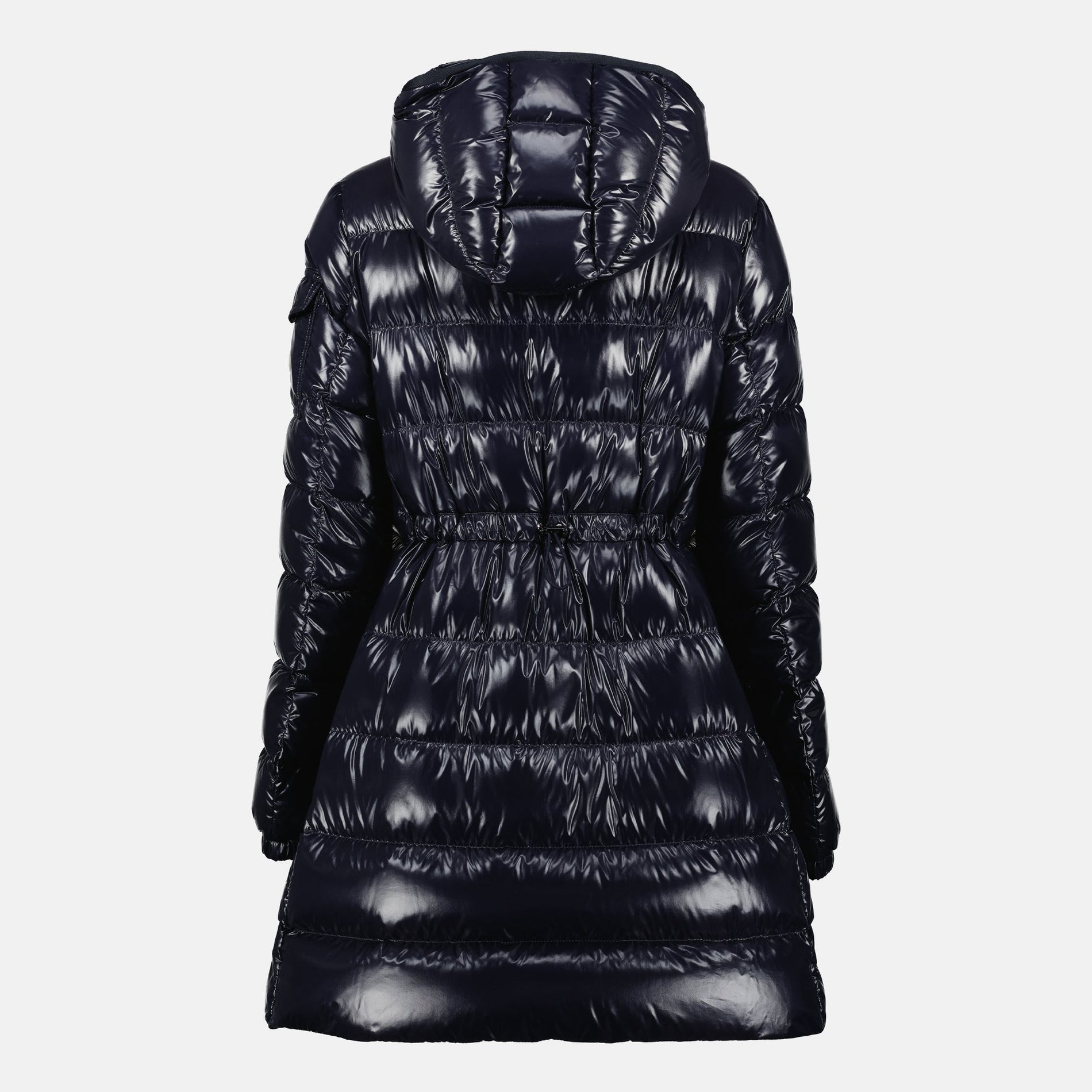 Moncler Glossy Hooded Long Puffer Coat - image 2