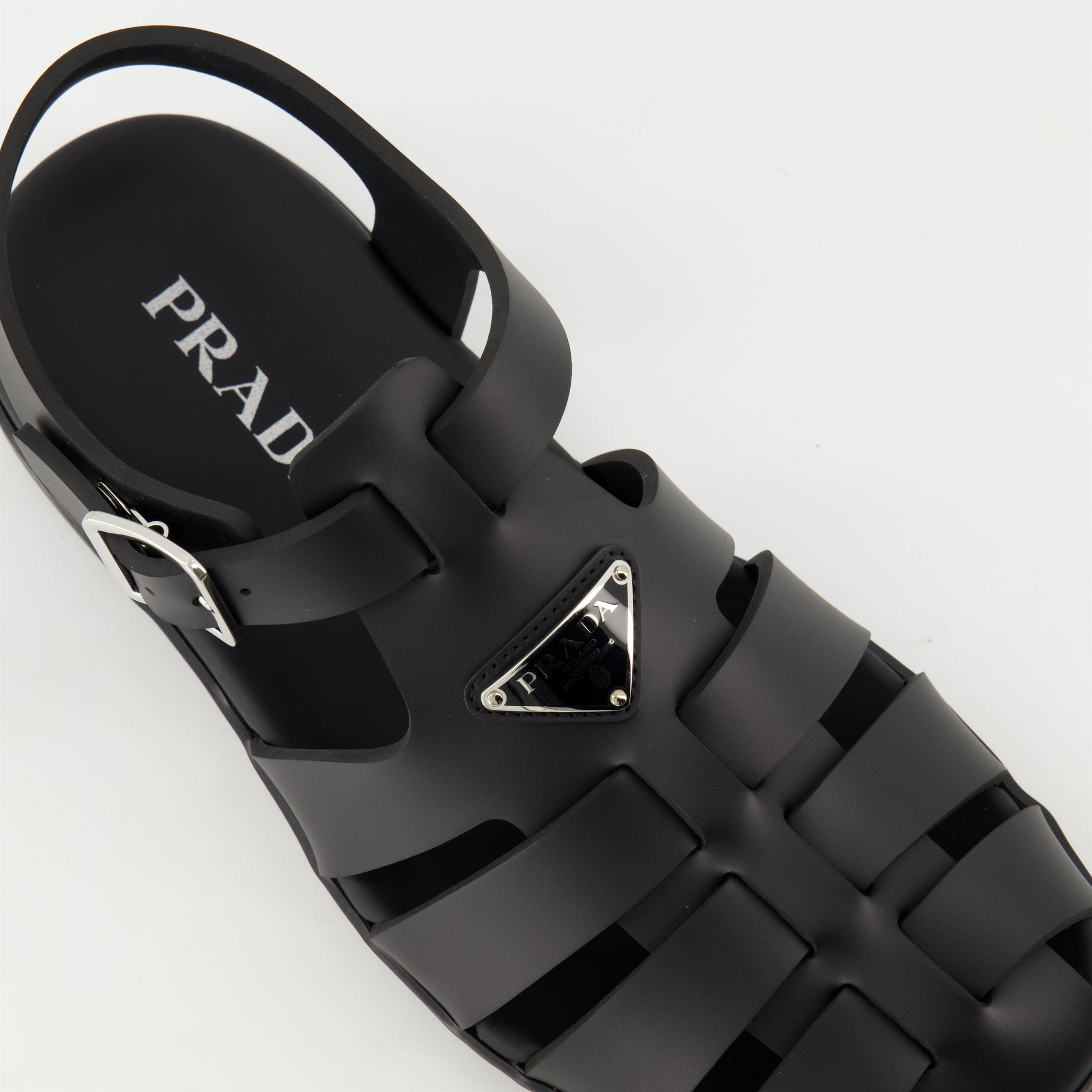 Prada Black Rubber Sandals - image 5