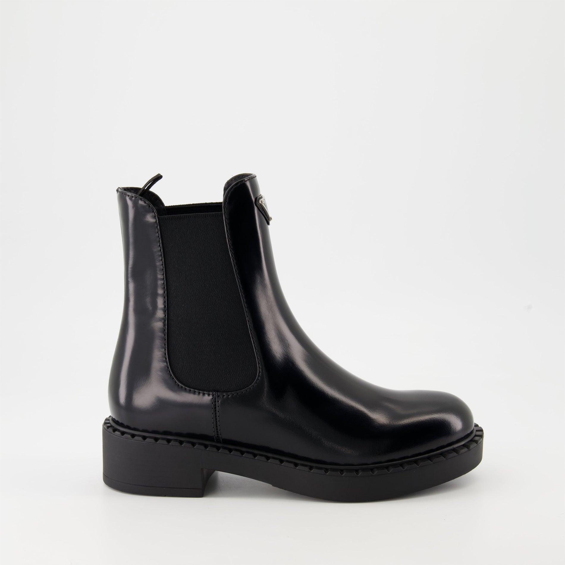 Prada Leather Chelsea Boots