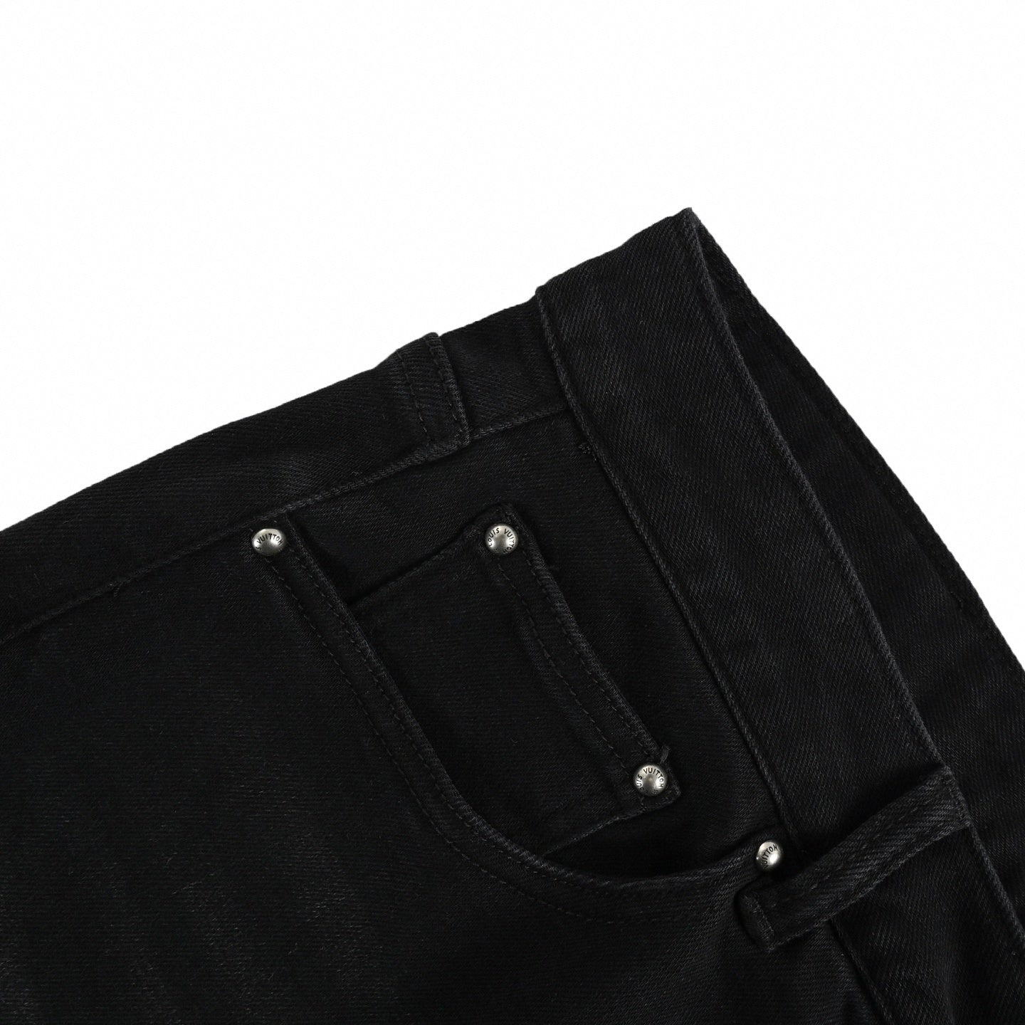 Louis Vuitton Black Slim-Fit Denim Jeans with Monogram Details - image 5
