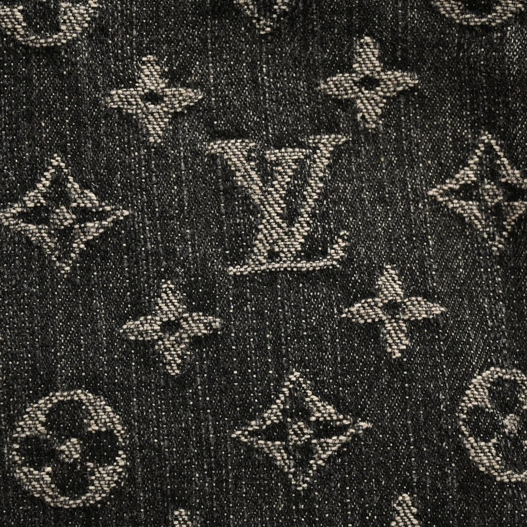 Louis Vuitton Monogram & Damier Mixed Denim Jacket – Charcoal Edition - image 4