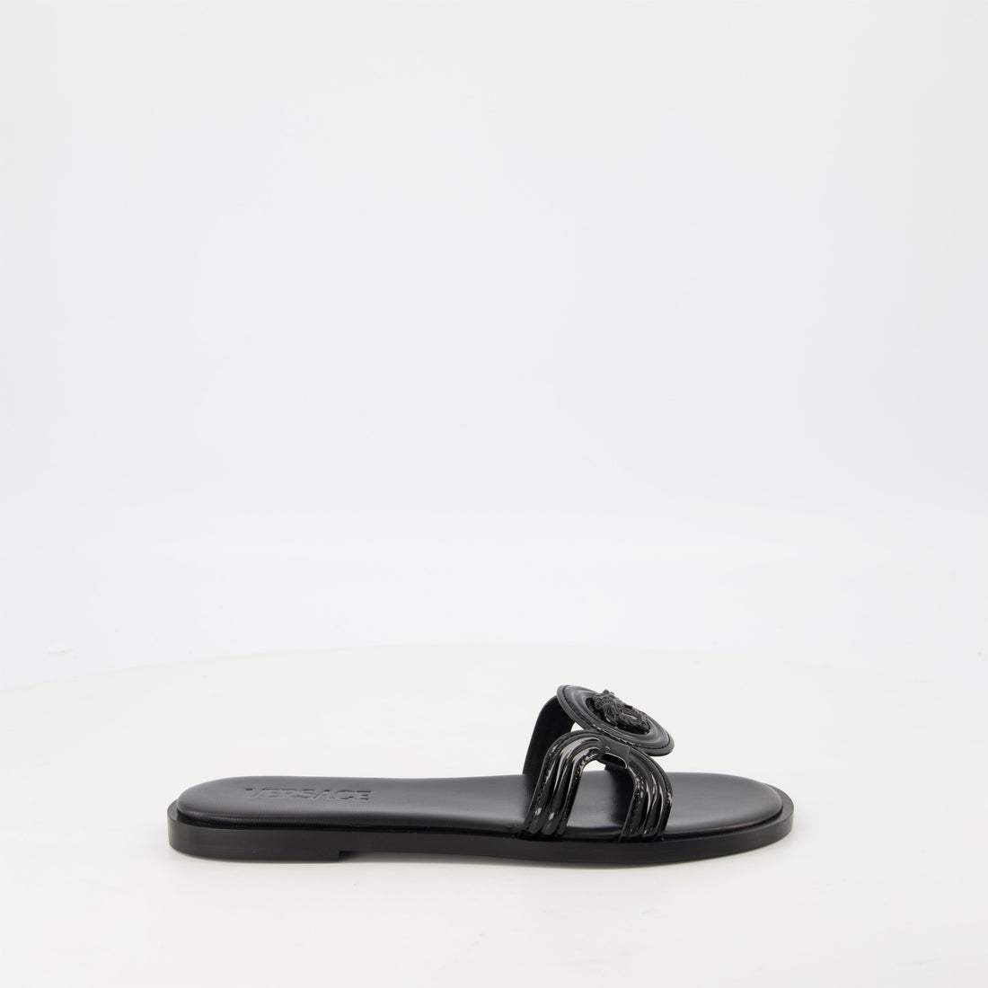 La Medusa Flat Slide Sandals