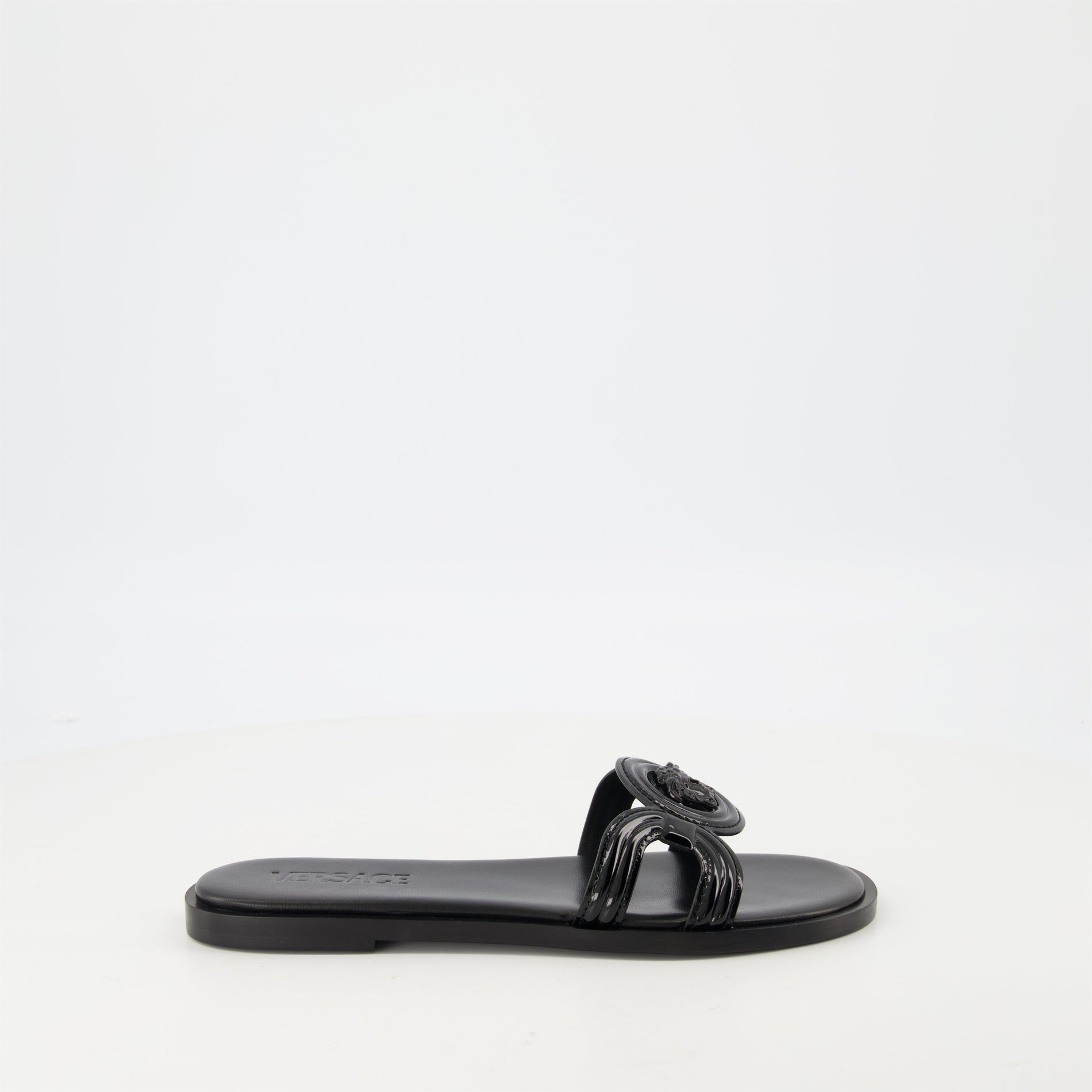 Versace La Medusa Flat Slide Sandals