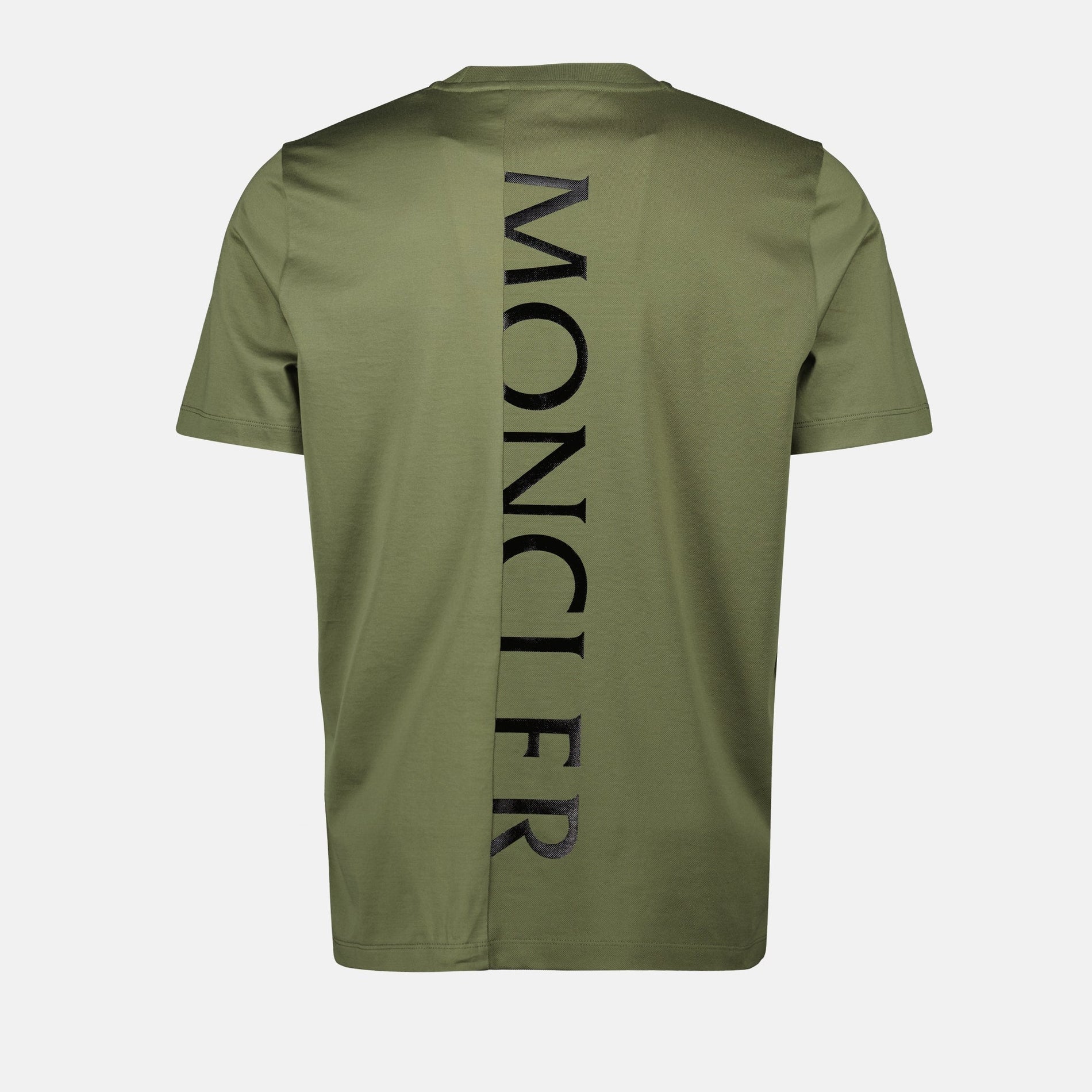 Moncler Khaki Vertical Logo T-Shirt - image 4