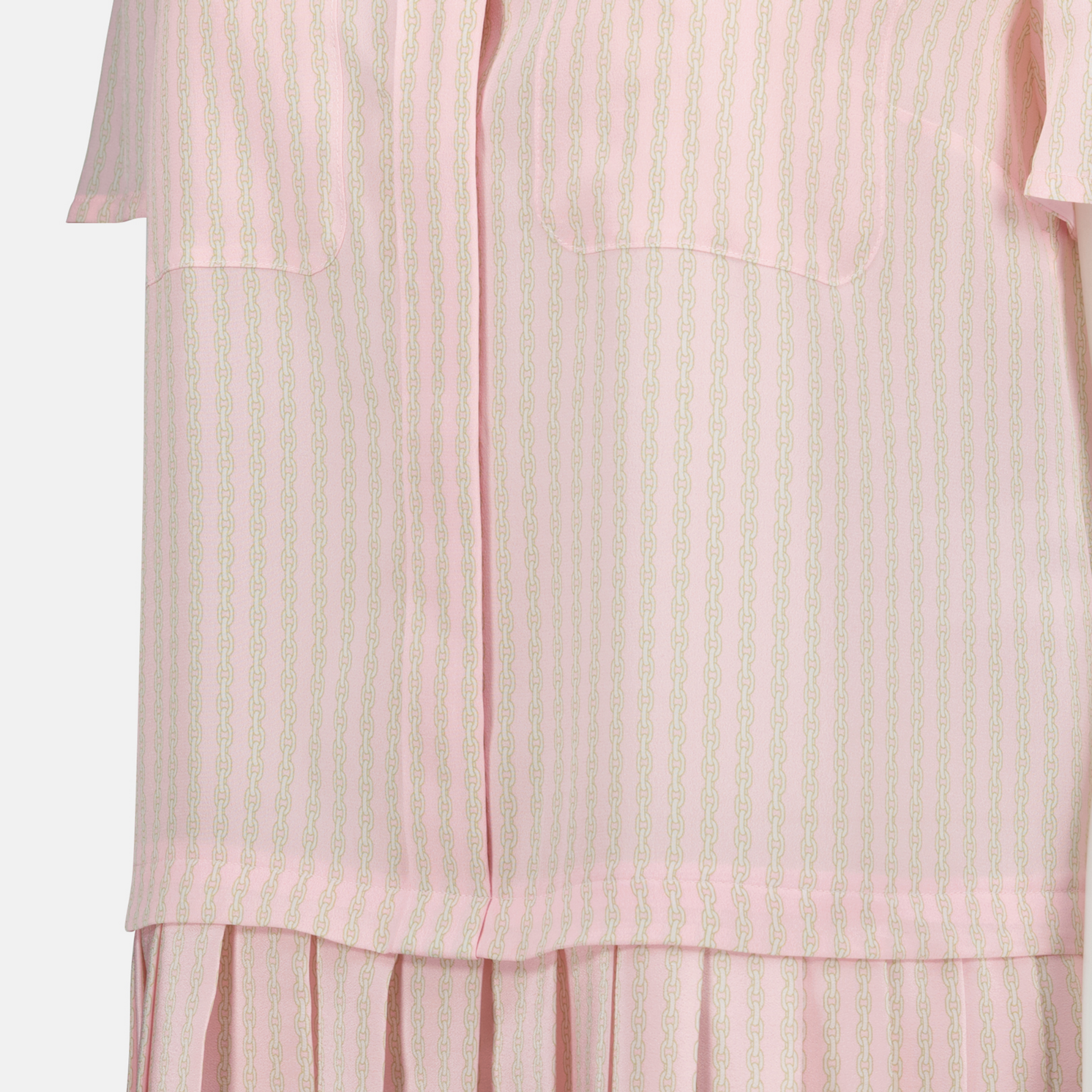 Versace Striped Pleated Shirt Dress - image 3