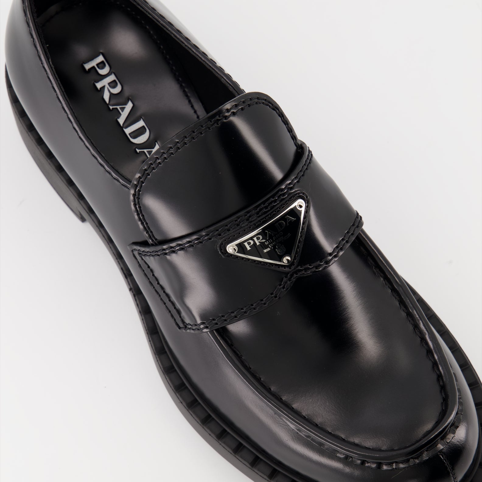 Prada Leather Loafers - image 5