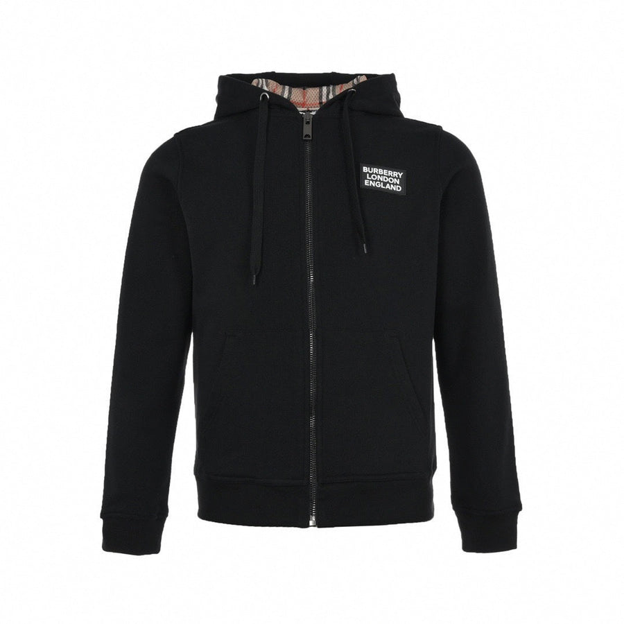 Burberry Black Zip-Up Hoodie