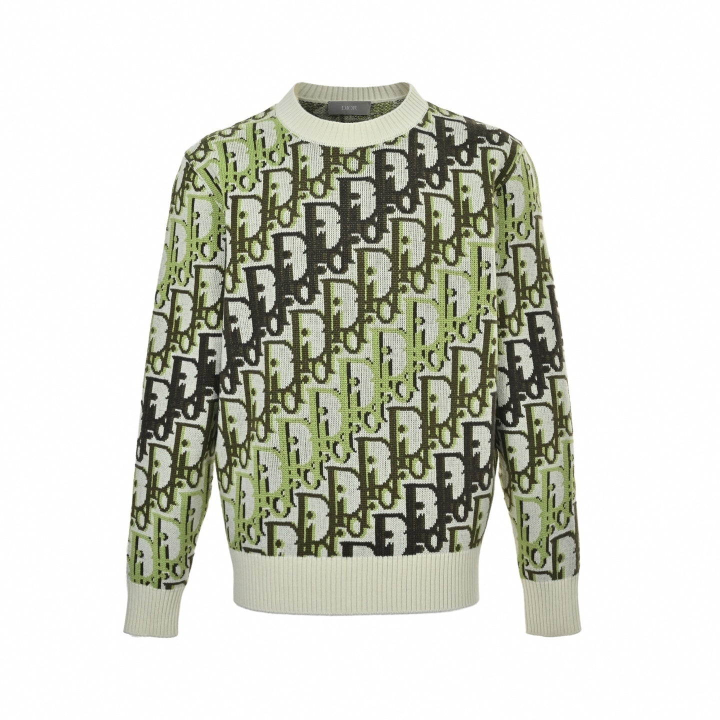Dior Oblique Jacquard Wool Blend Crewneck