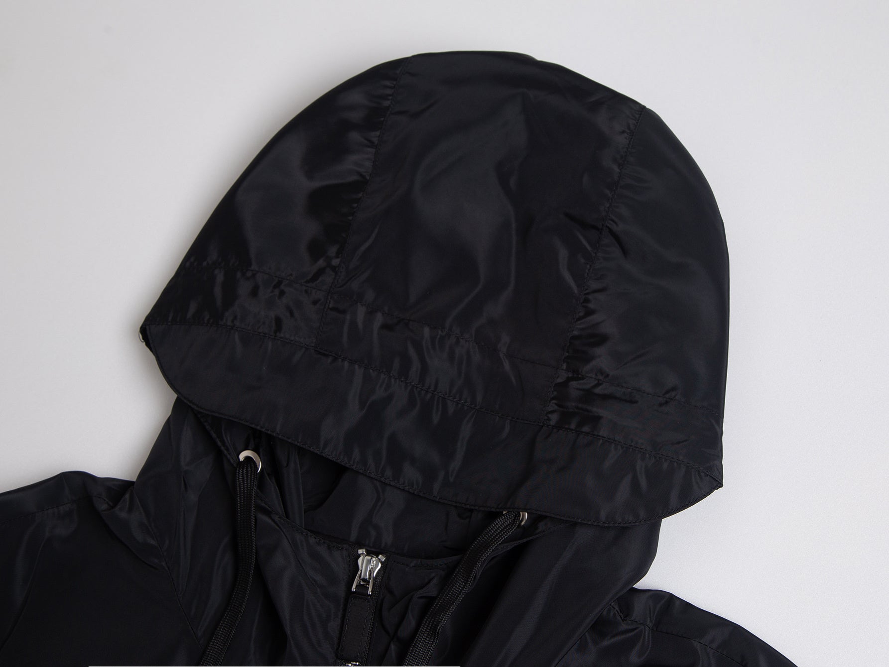 Prada Men’s Black Nylon Hooded Zip Jacket - image 5