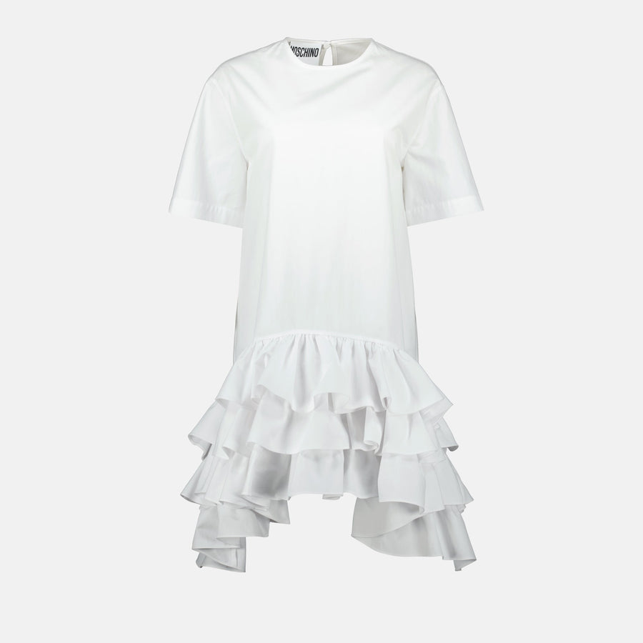 Moschino Ruffled Hem T-Shirt Dress