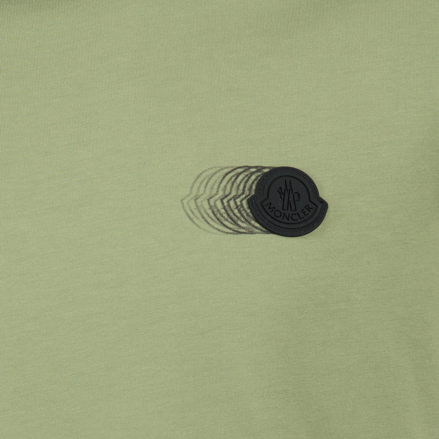 Moncler Faded Khaki Logo Pattern T-Shirt - image 8