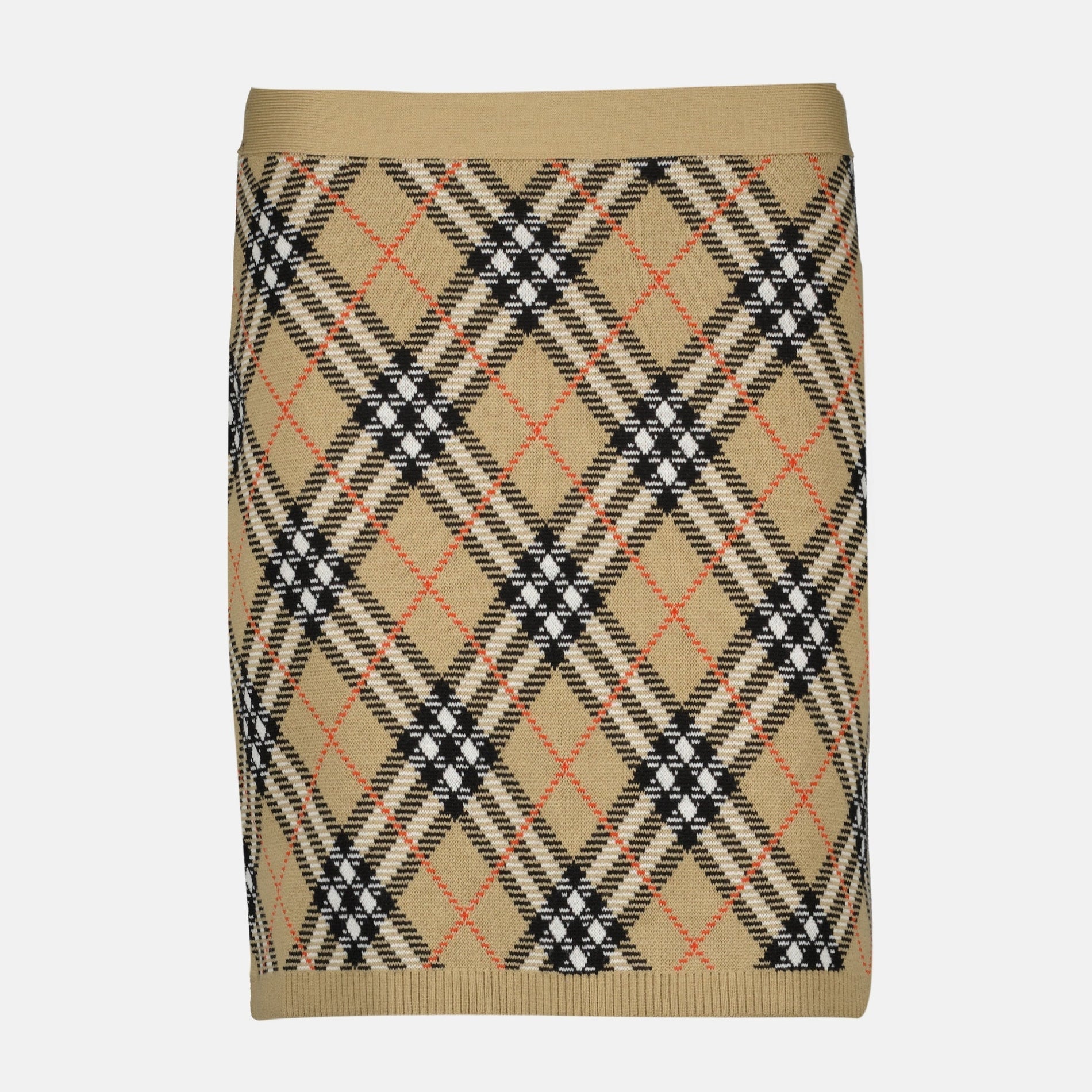 Burberry Check Plaid Skirt