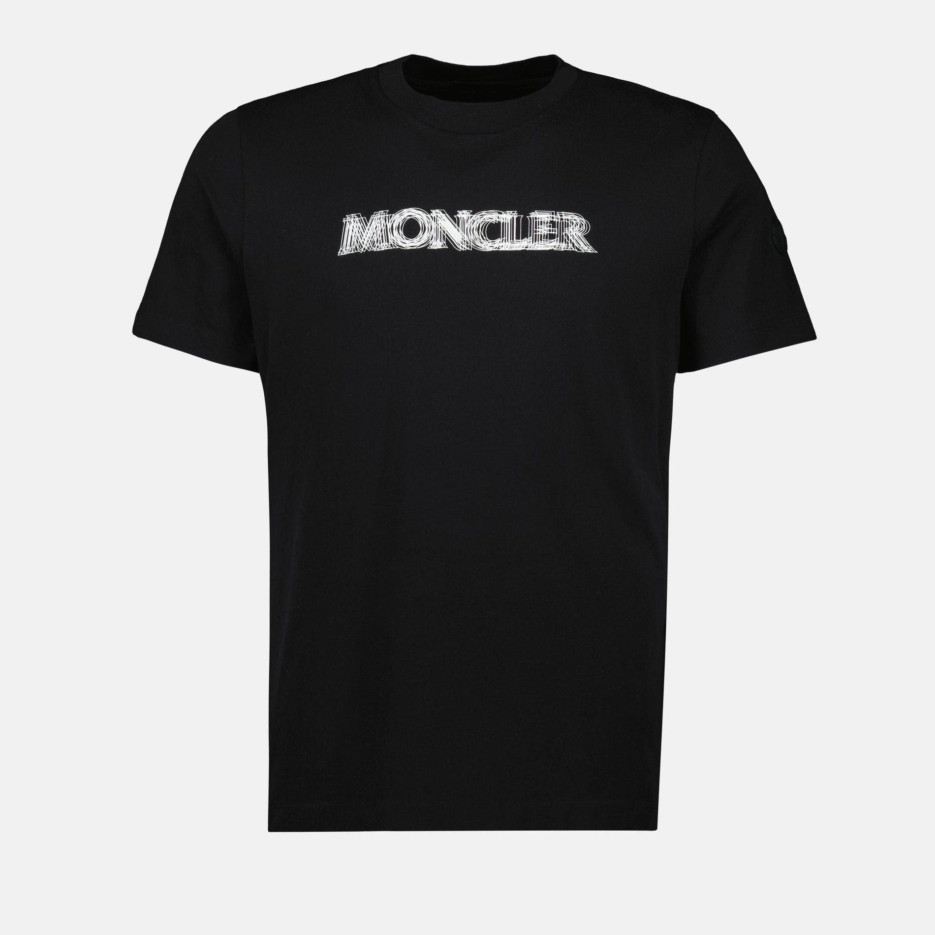 Moncler Black Blurred Logo T-Shirt