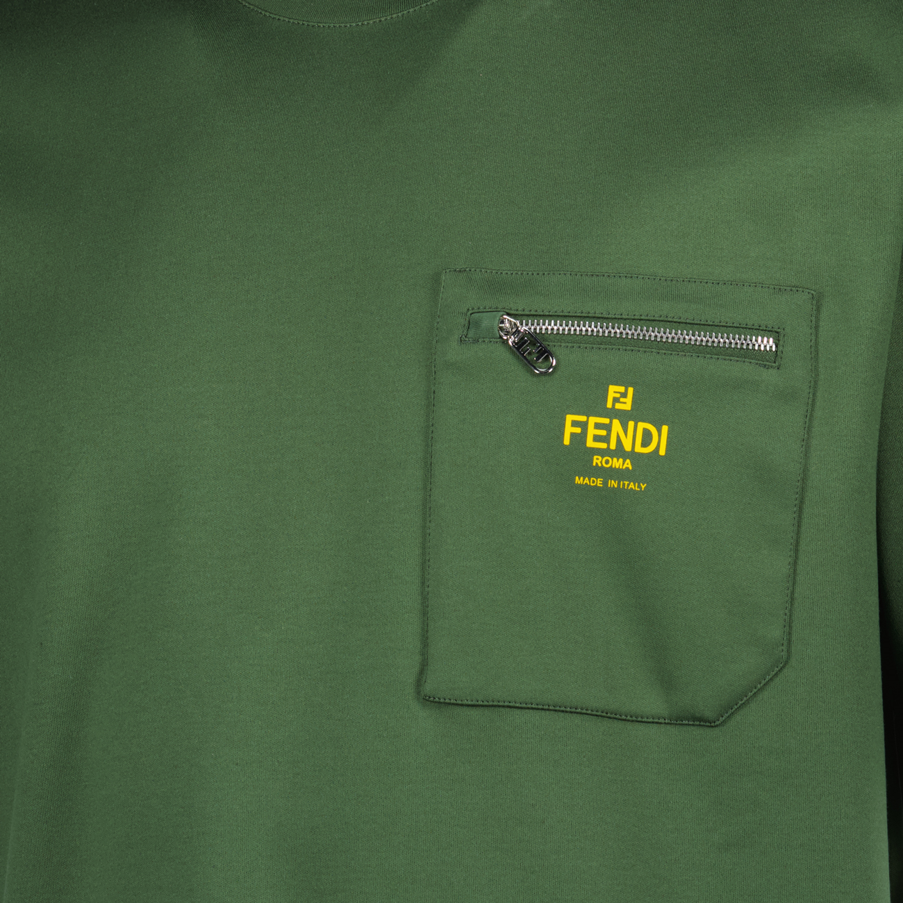 Fendi Pocket Cotton T-Shirt - image 3