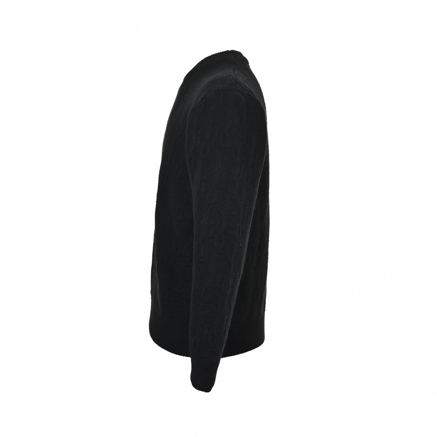 Dior Black Textured Oblique Knit Sweater - image 2