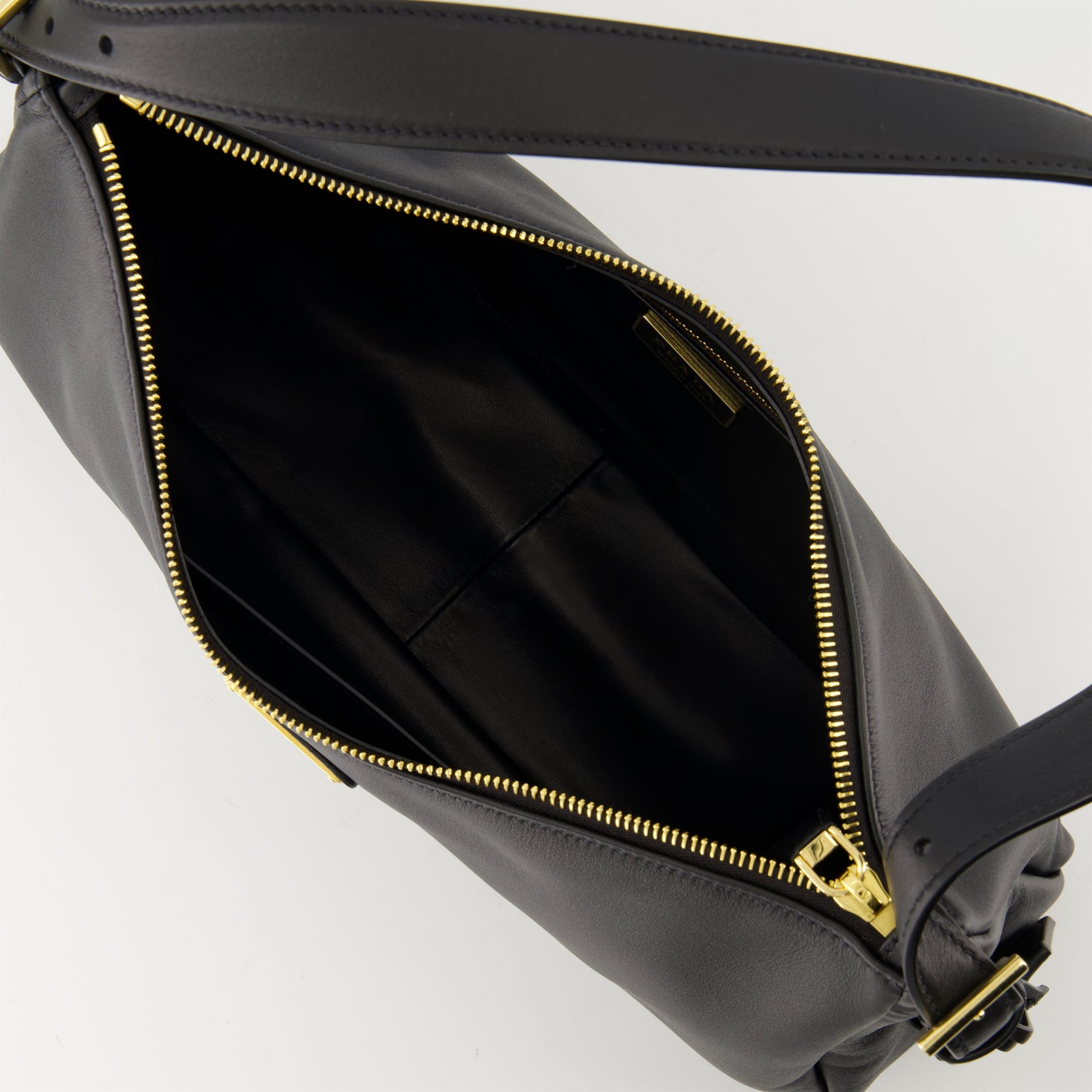 Prada Aimée Medium Leather Shoulder Bag (Black) - image 4