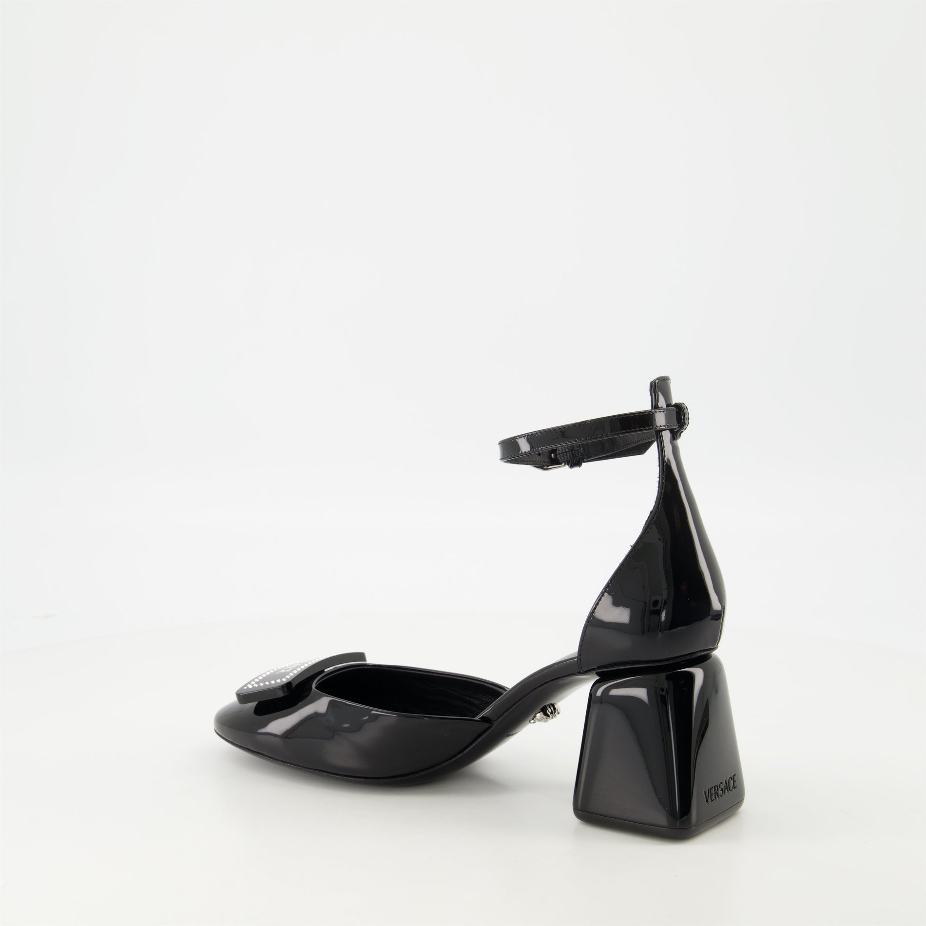 Versace Ankle-Strap Block Heel Sandals - image 3