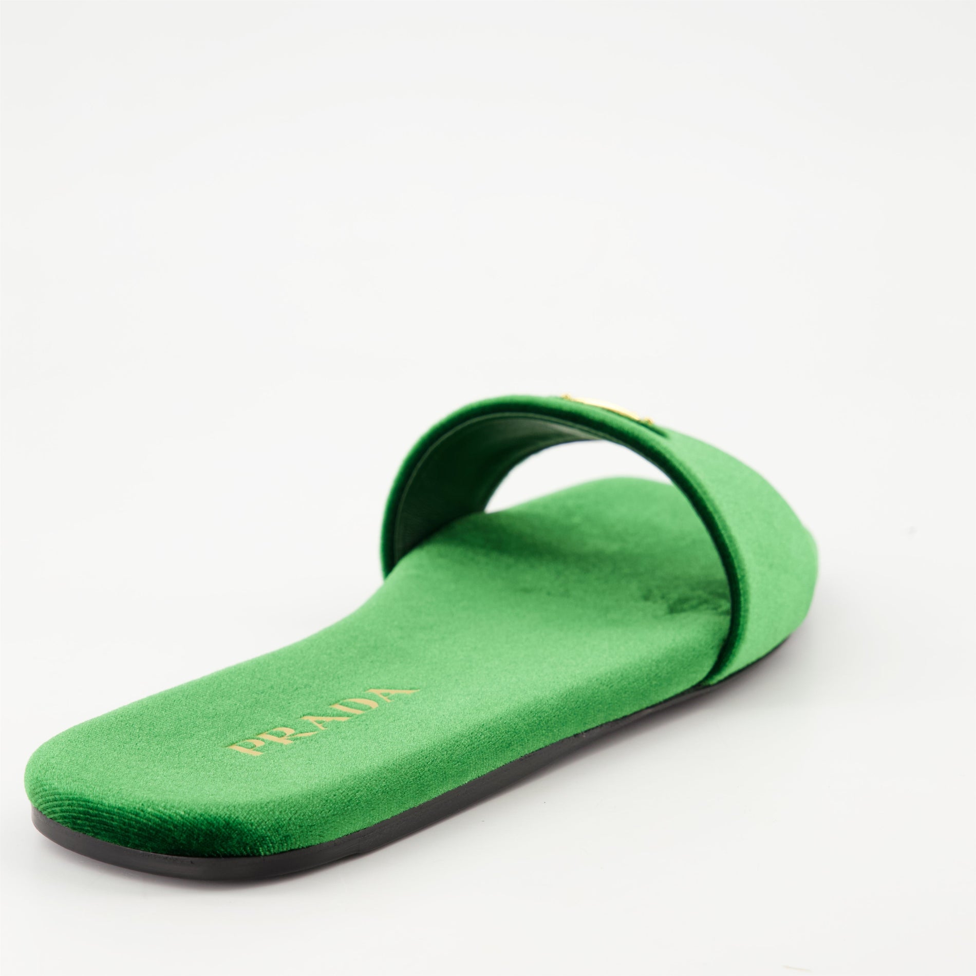 Prada Velvet Logo Slides - image 4