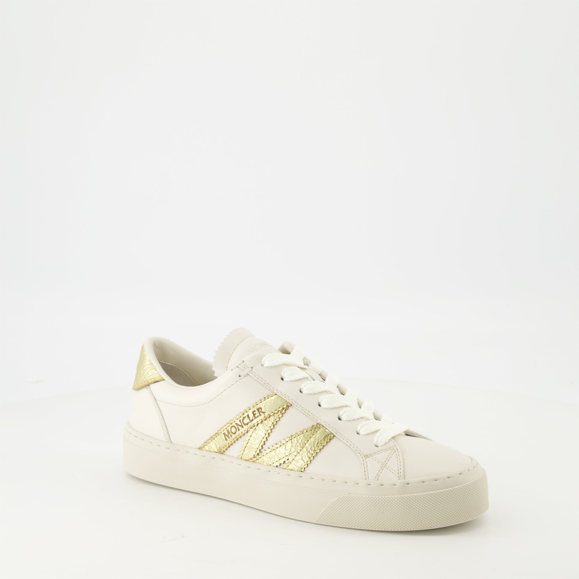 Moncler Low-Top Sneakers – White & Gold - image 2