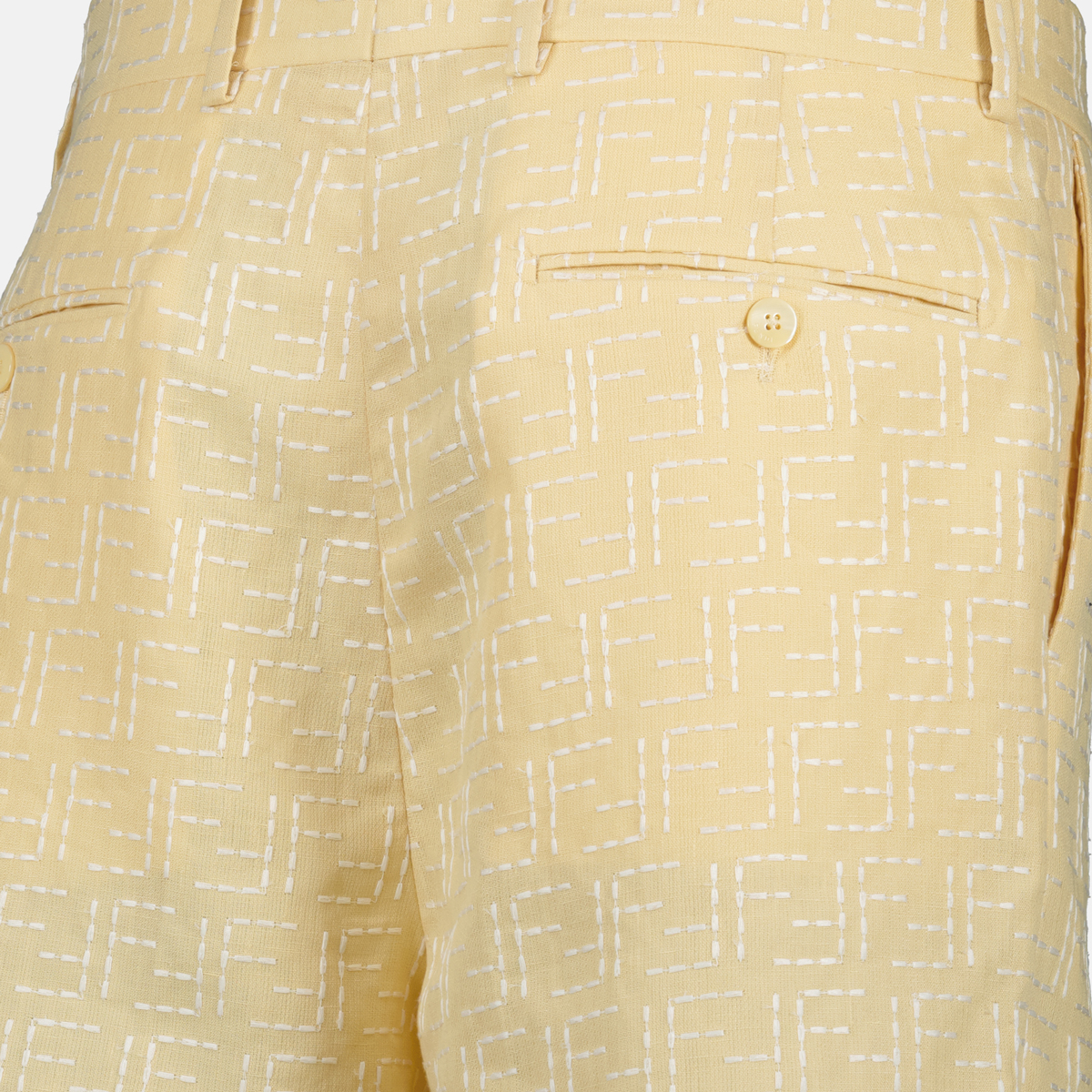Fendi Linen Shorts - image 3