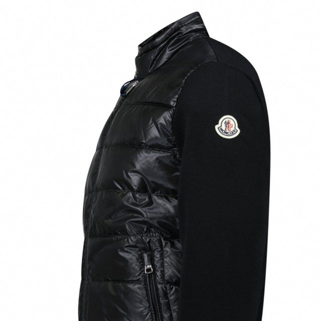Burberry Padded Wool Zip-Up Cardigan - Black - image 3